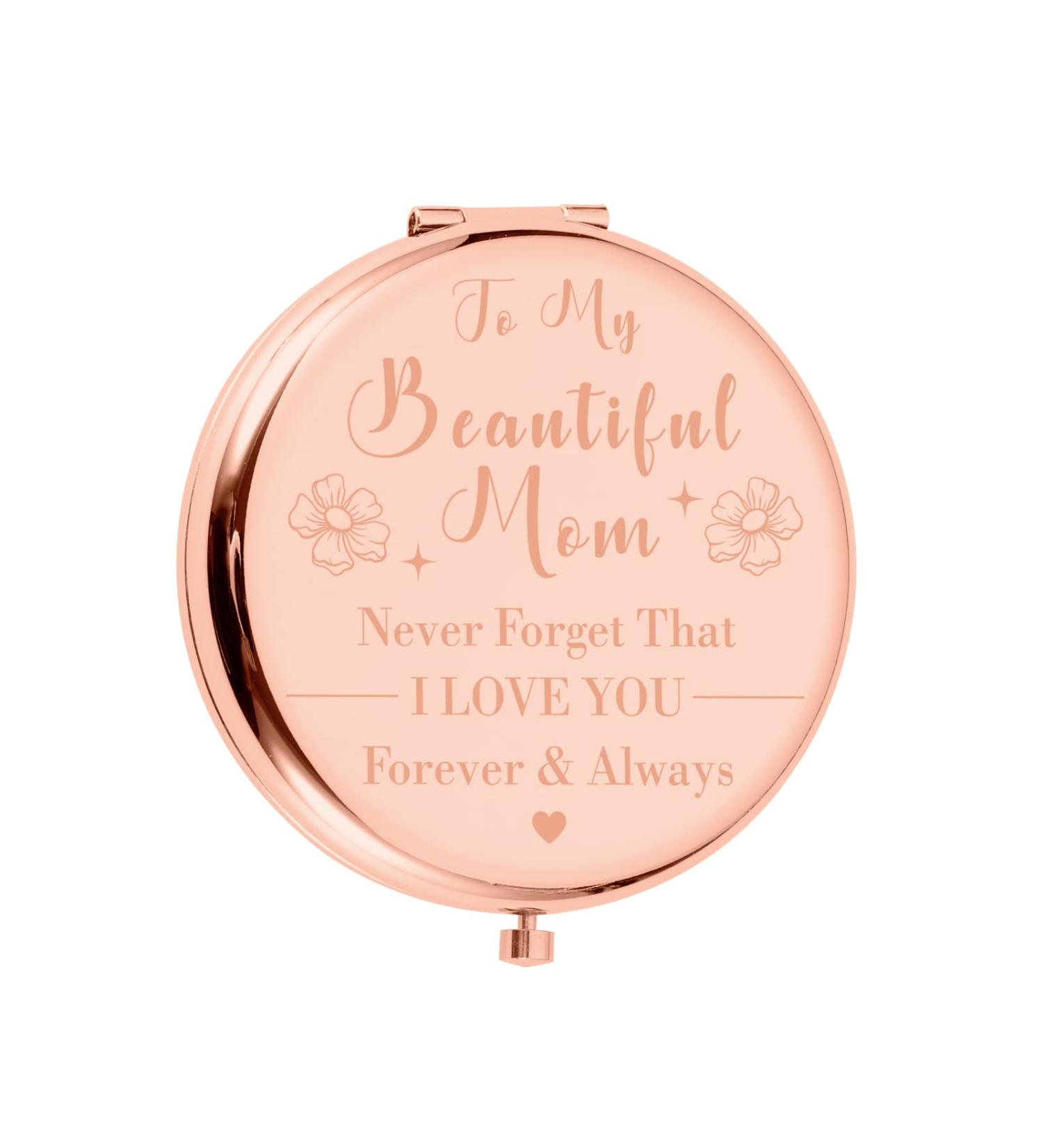 Christmas Gifts for Mom Compact Mirror Stocking Stuffers for Women I Love You Mom Gifts from Daughter Son Birthday Gifts for Mom Mothers Day Gifts Present Valentines Day Gifts for Mom Makeup Mirror - Buy Online on GoSupps.com