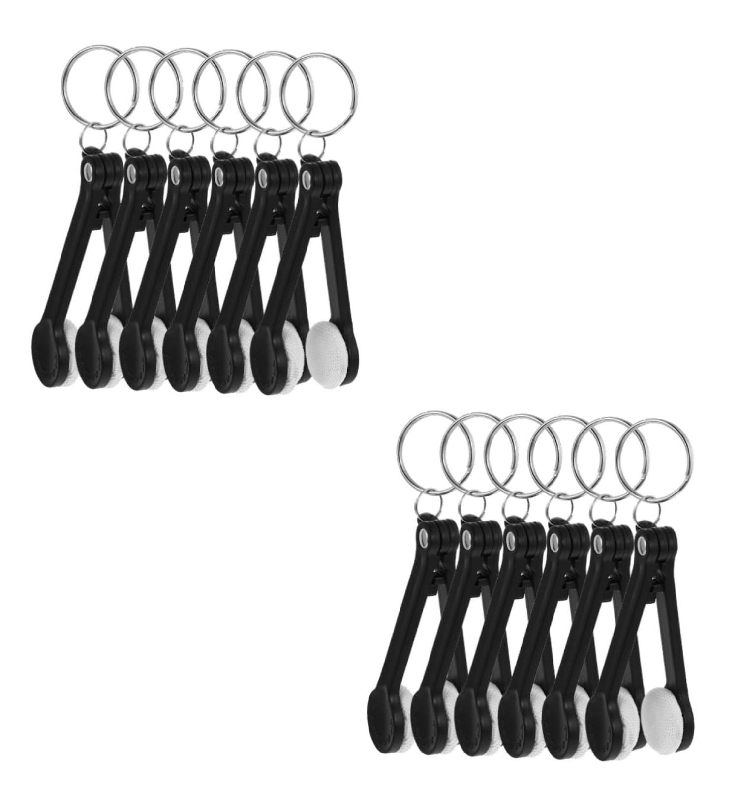 Buy Ipetboom Travel Keychain - 12 Pcs Reusable Glasses Wipes & Cleaners - Portable Eyeglasses Cleaning Cloth & Brush for Ultimate Cleansing - Buy Online on GoSupps.com