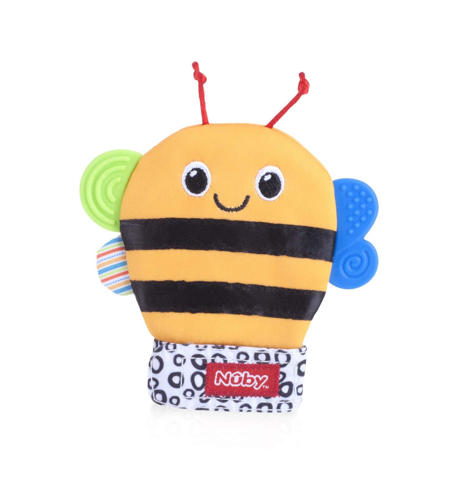 Nuby Happy Handimals Teething Mitten - Bee Design | Soothing Teether for Babies - Buy Online on GoSupps.com