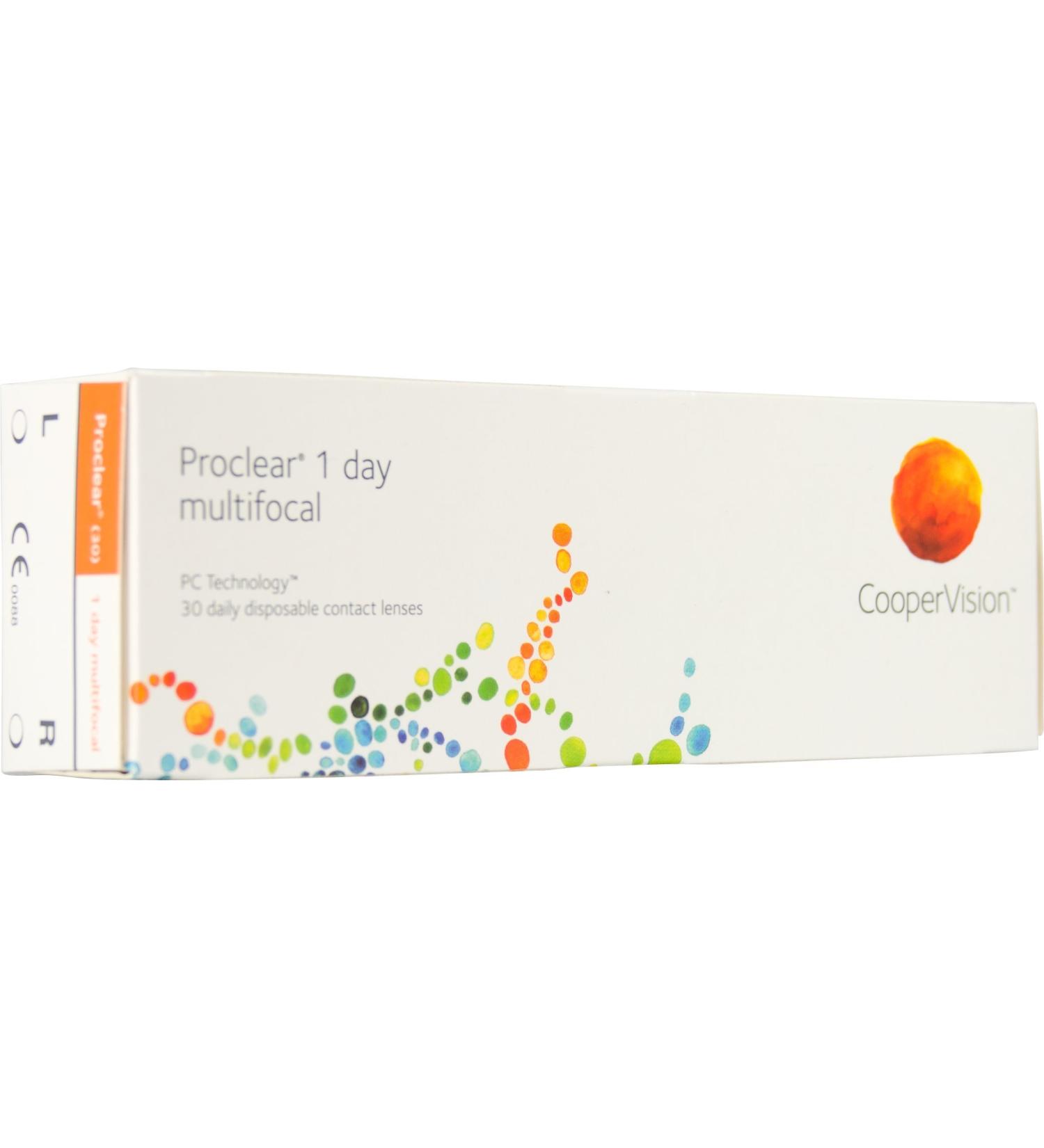 Proclear 1day Multifocal daily soft lenses 30 pieces / BC 8.70 mm / DIA 14.20 / ADD MED / -4.00 diopters