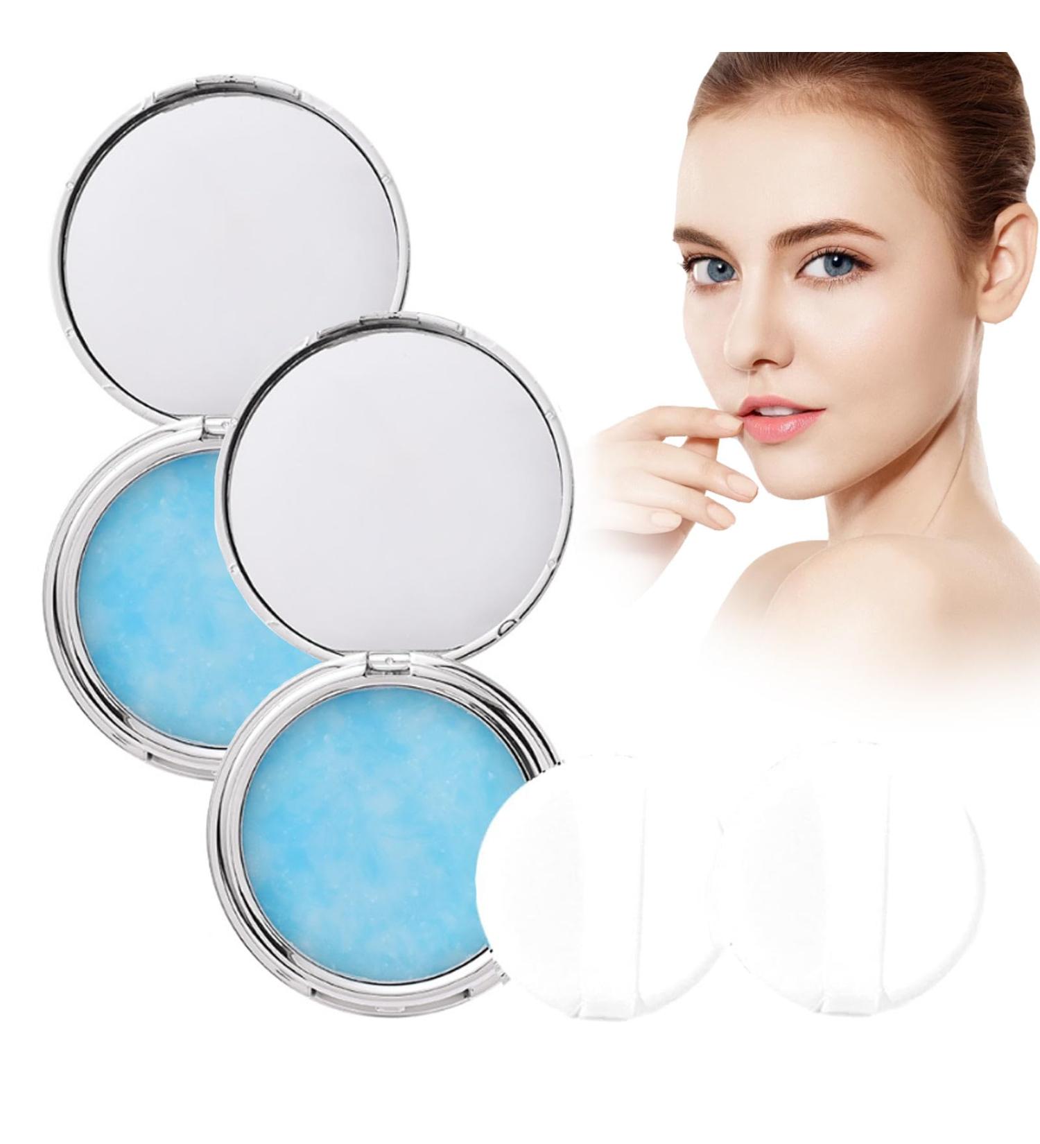 RENTANAC Lavender Matte Powder Matte Long Lasting Oil Control Face Pressed Powder Premium Jelly Pressed Powder Face Makeup Setting Powder Flawless Matte Long Lasting 2pc - Buy Online on GoSupps.com