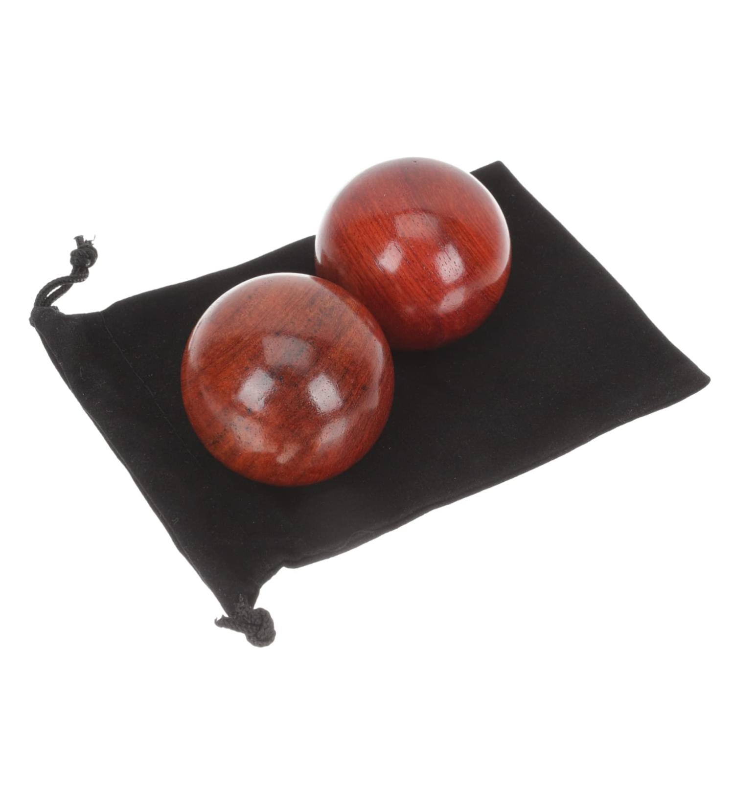 FOMIYES 6 PCS Wooden Health Balls - Chinese Massage Tools for Muscle Relief & Fitness - Buy Online on GoSupps.com