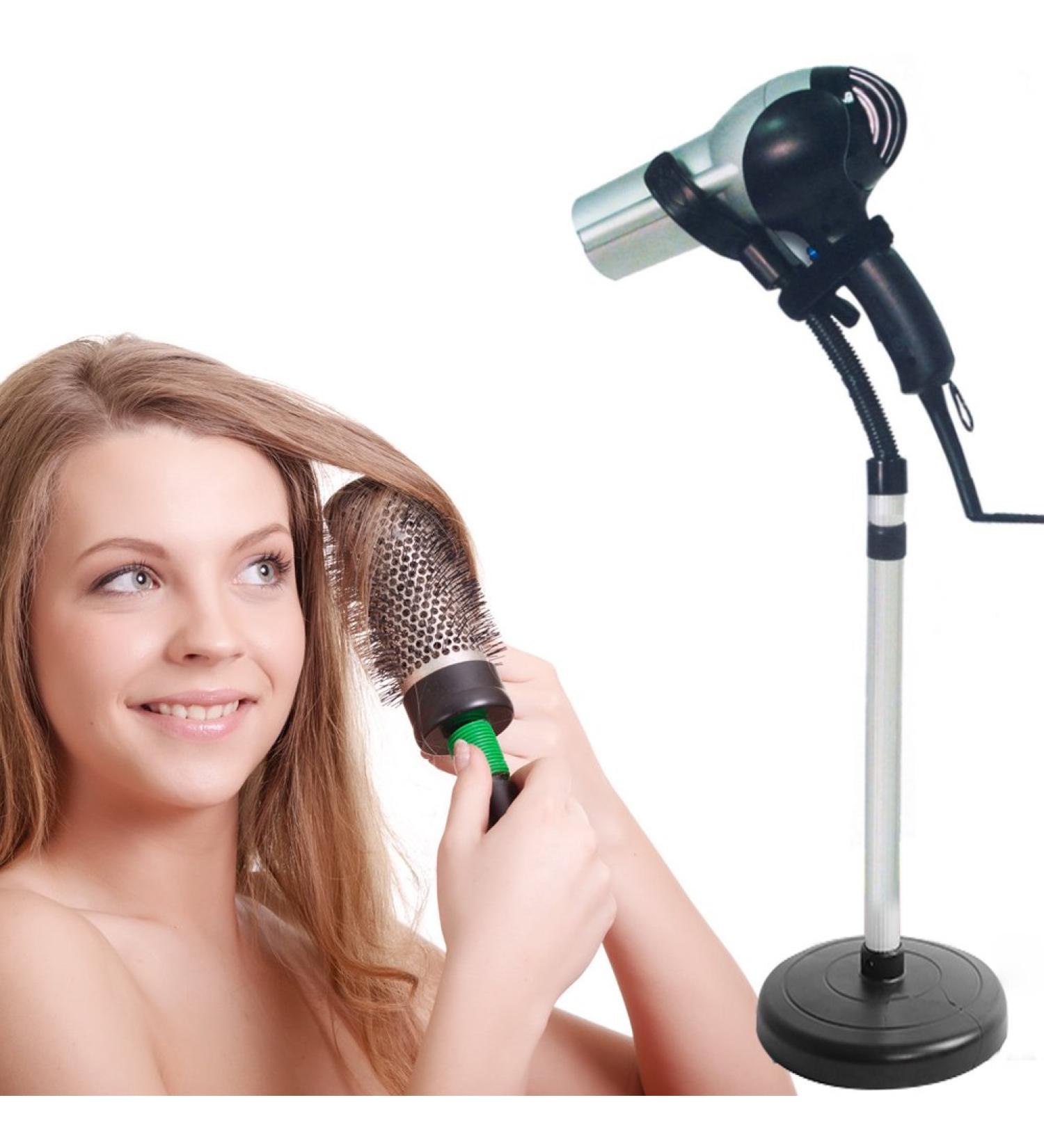 Adjustable Hairdryer Holder Stand - 360 Rotating Rack for Women & Pets | Floor Stands for Hair Styling & Drying - Buy Online on GoSupps.com