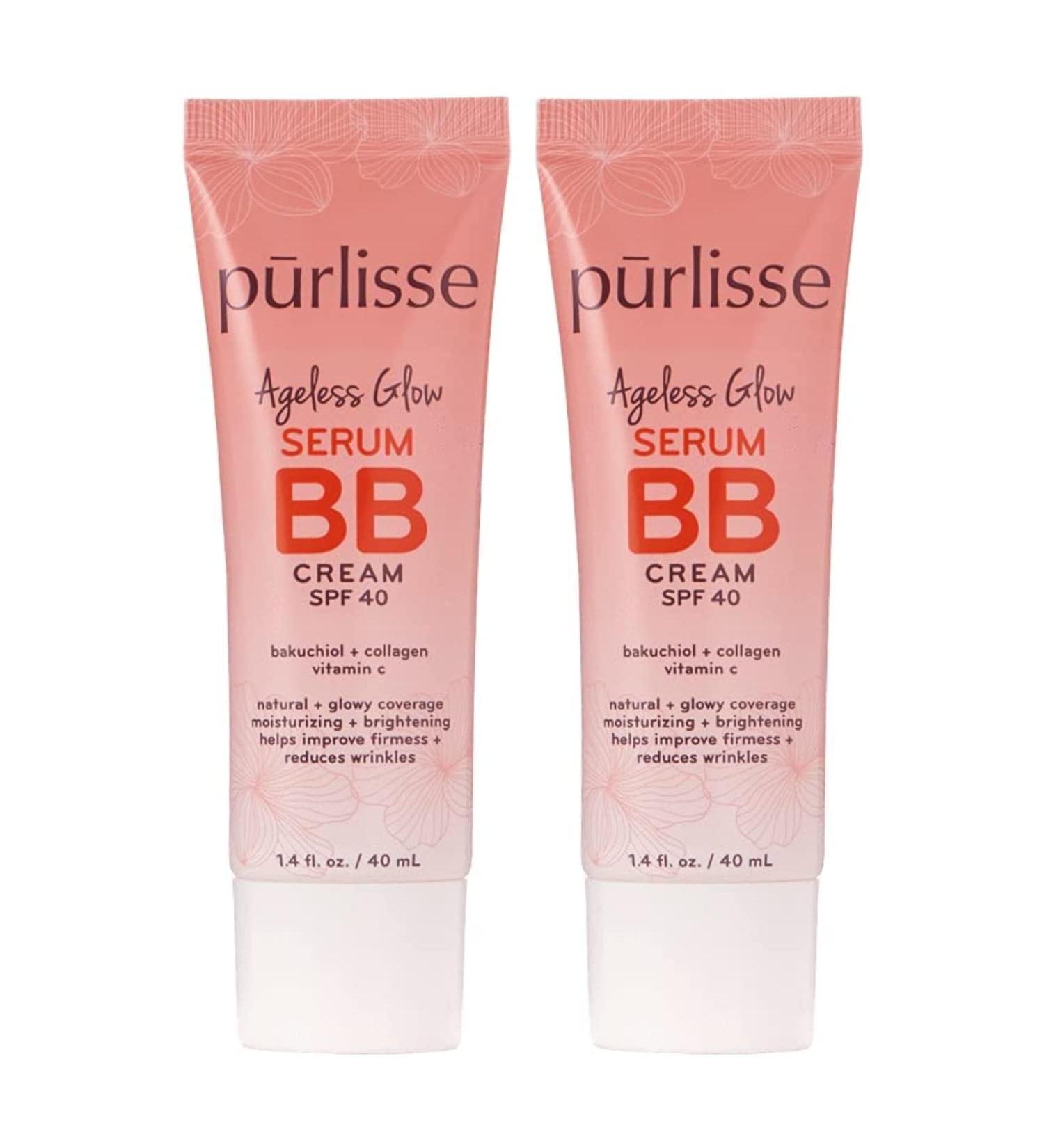 RLisse Ageless Glow Serum BB Cream SPF 40 - Medium Warm (2 Pack) | Hydrating Collagen Formula for Full Coverage and Flawless Skin - Buy Online on GoSupps.com