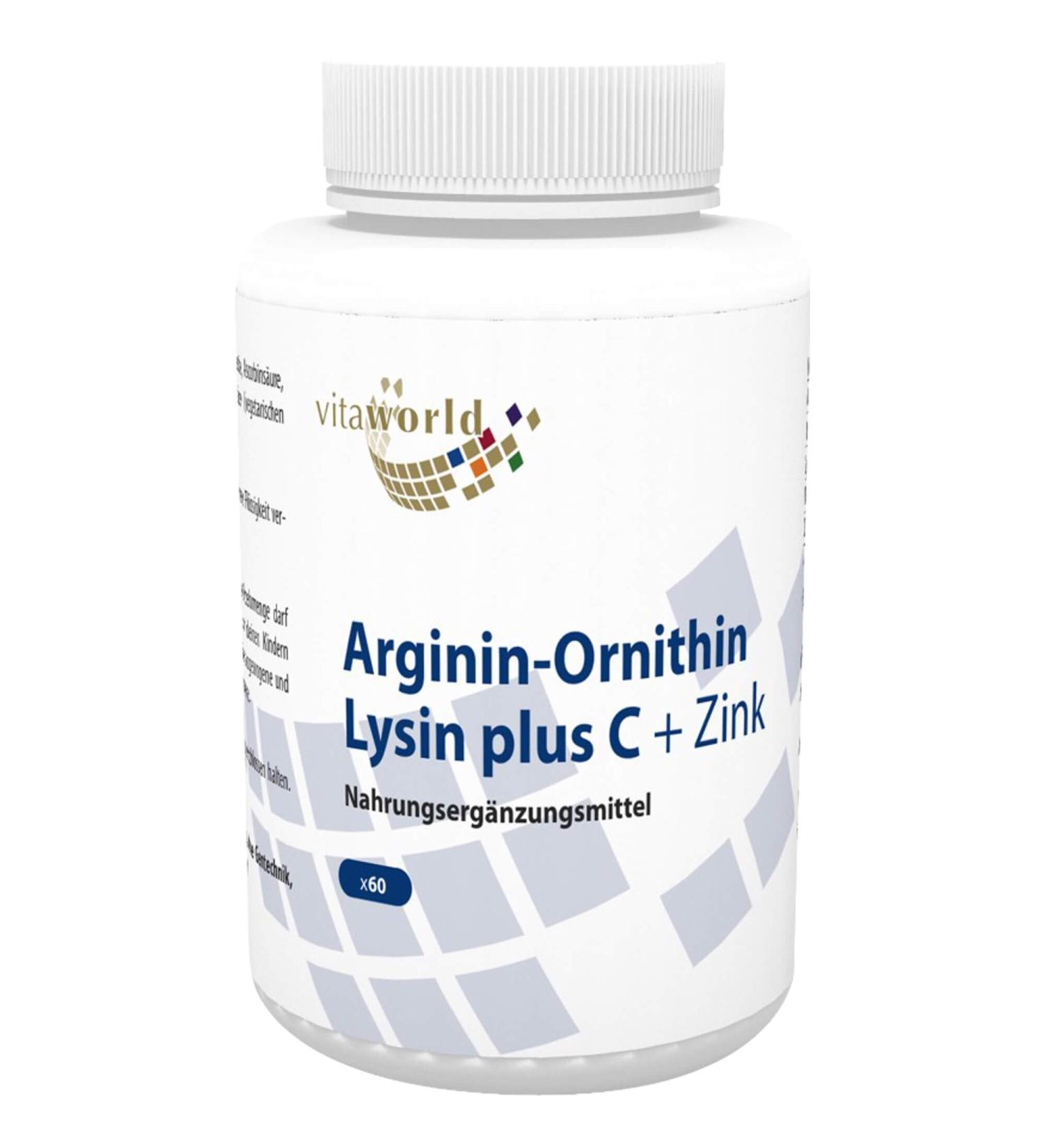 Arginine-Ornithine-Lysine Plus C+Zinc Capsules
