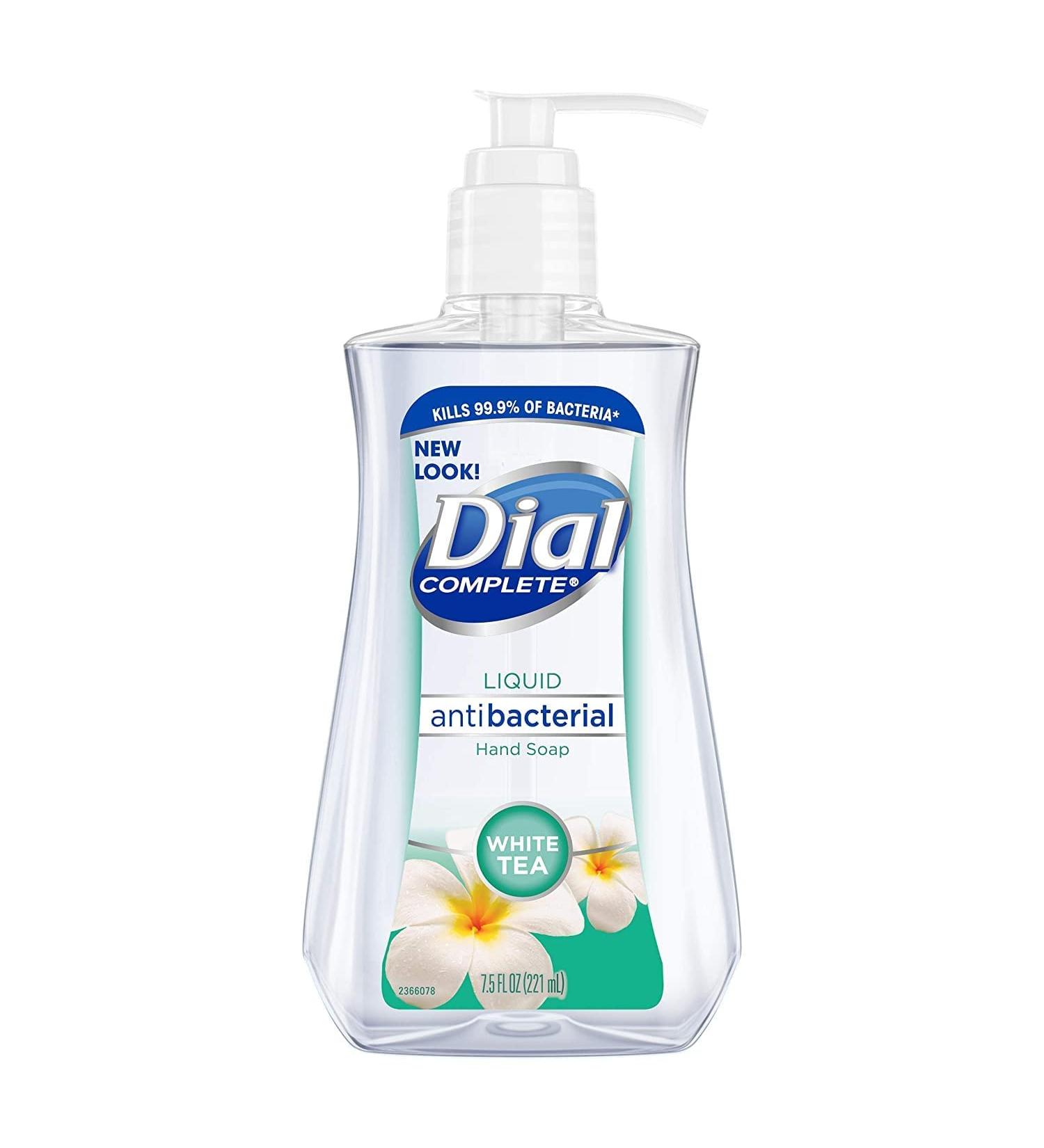 Dial Anti-Bacterial White Tea Liquid Soap 7.5oz Pump - Pack of 3 - Buy Online on GoSupps.com