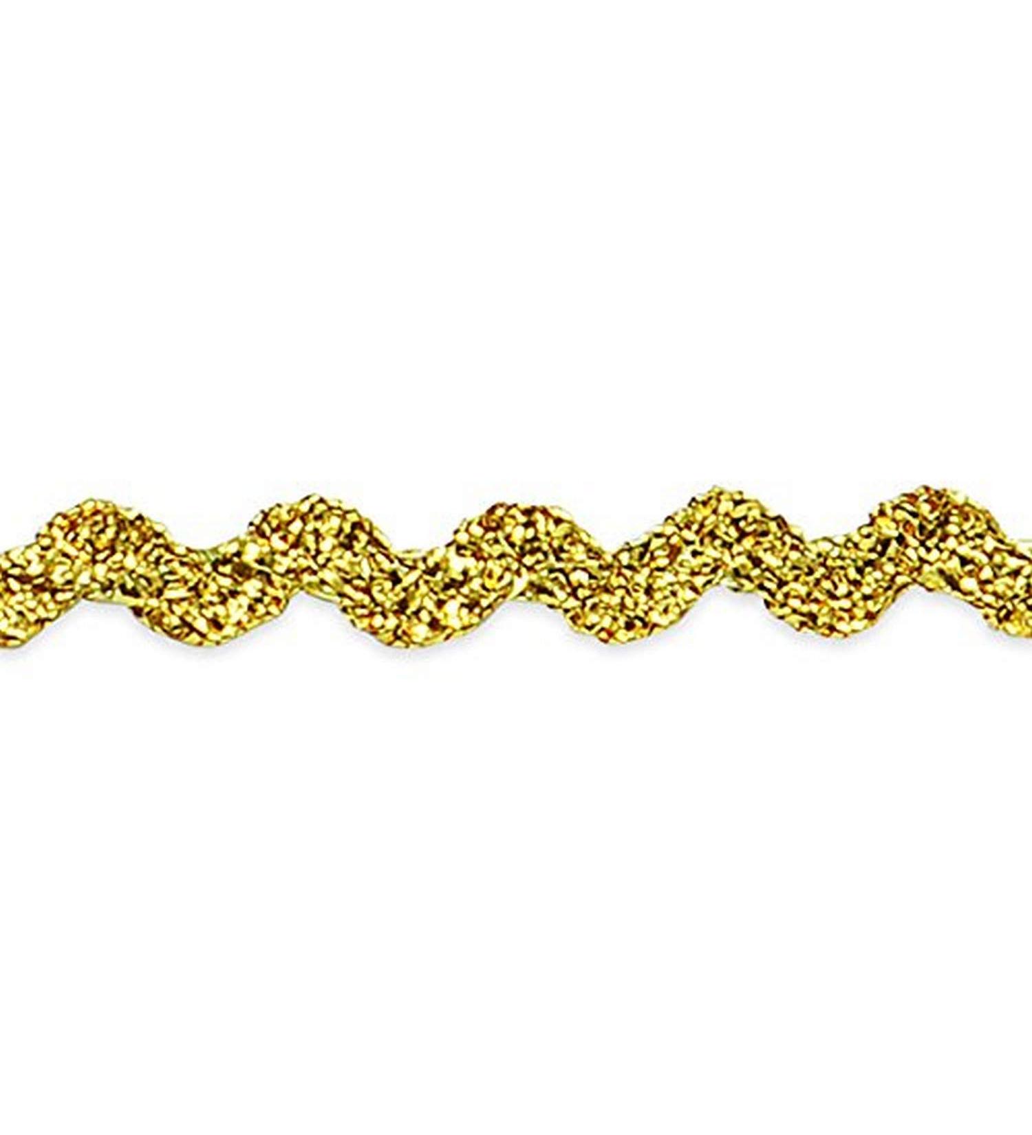 1/8 Metallic Mini Ric Rac Trim by the Yard - Metallic Gold (36 yards) - Buy Online on GoSupps.com