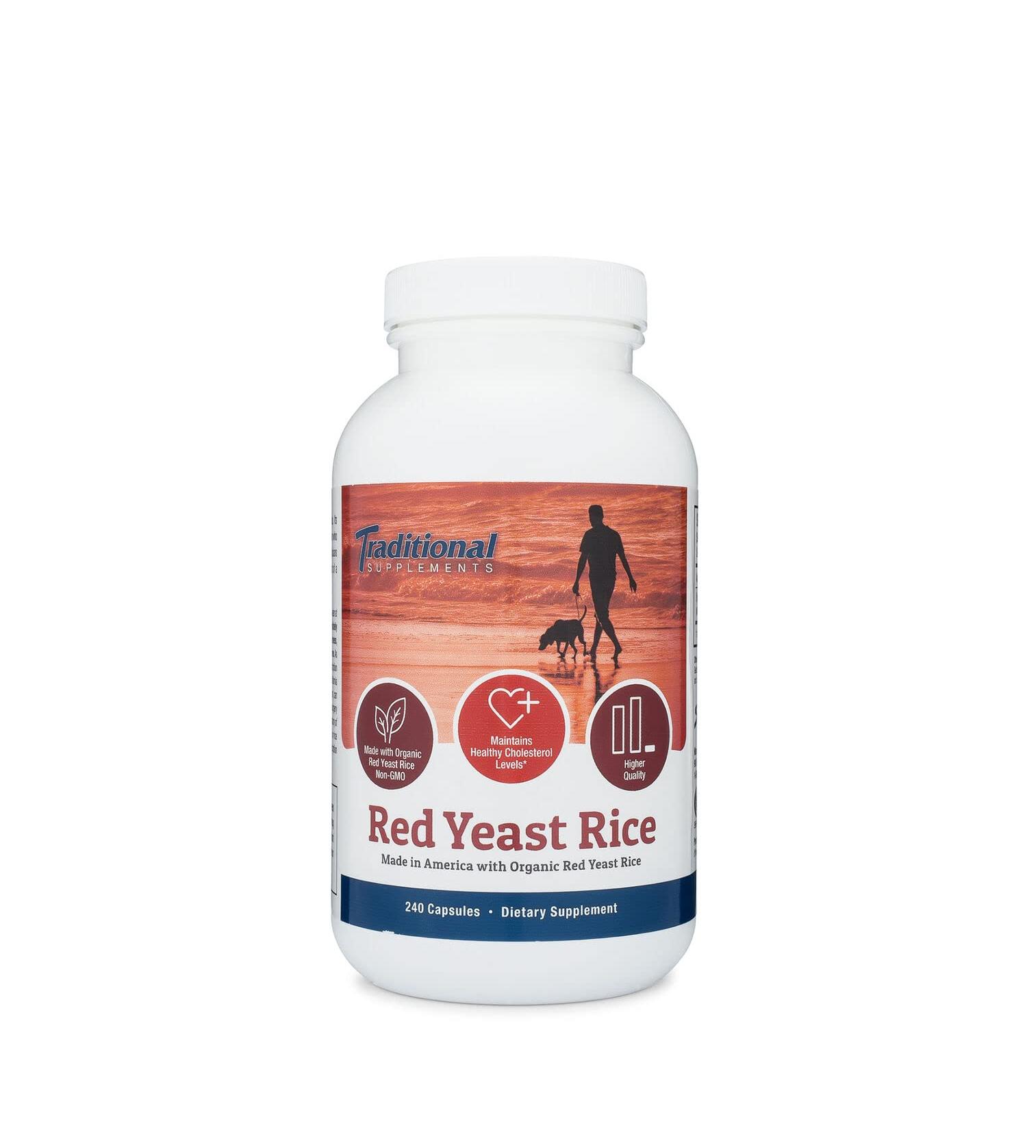 Premium Traditional Red Yeast Rice Supplements - Natural Cholesterol Support - Buy Online on GoSupps.com
