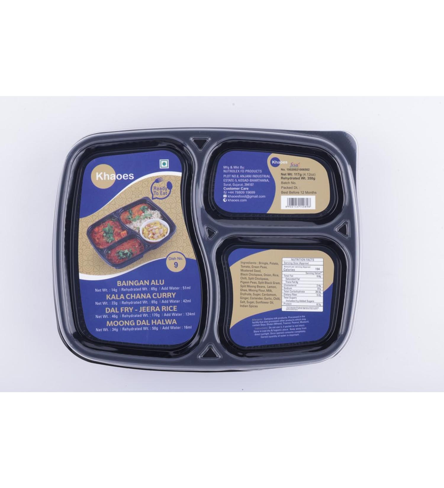 Khaoes Ready to Eat Dish 9 Instant Dish 9 with No Added Preservative and Colours (Item Weight : 117 gr Pack Of 1) - Buy Online on GoSupps.com