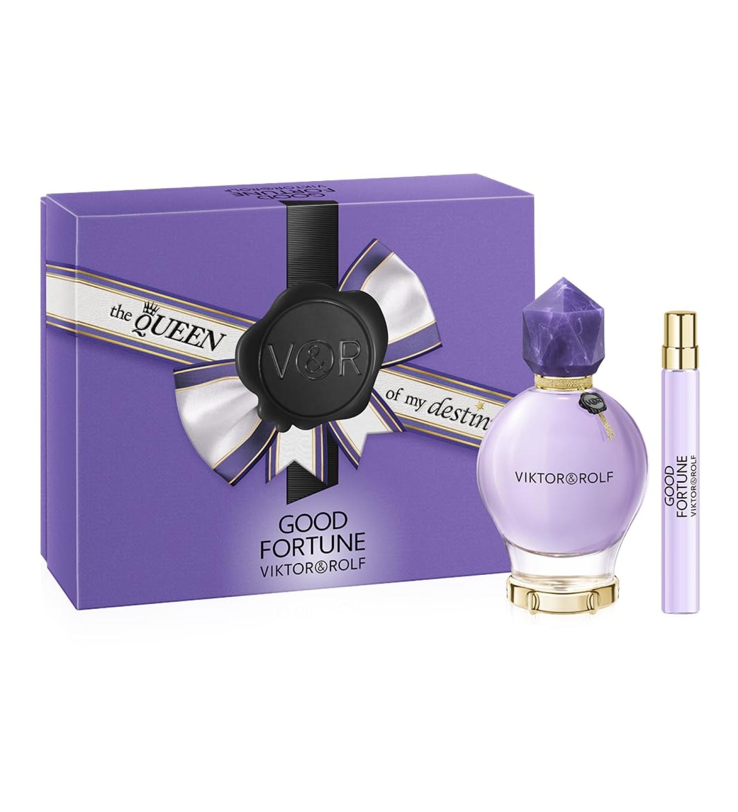 Viktor&Rolf - Good Fortune Eau de Parfum - Floral Women's Perfume Gift Set - With Notes of Jasmine & Vanilla - Full Size 3 Fl Oz & Travel Size 0.3 Fl Oz - Buy Online on GoSupps.com