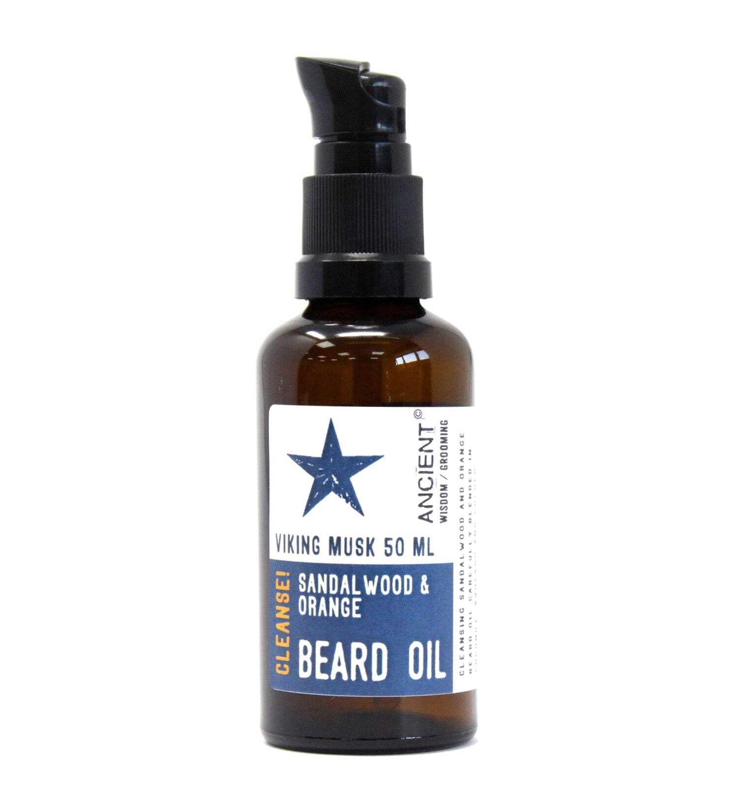  Ancient Wisdom Ancient Wisdom Beard Oil 50ml Viking Musk Cleanse! - Buy Online on GoSupps.com