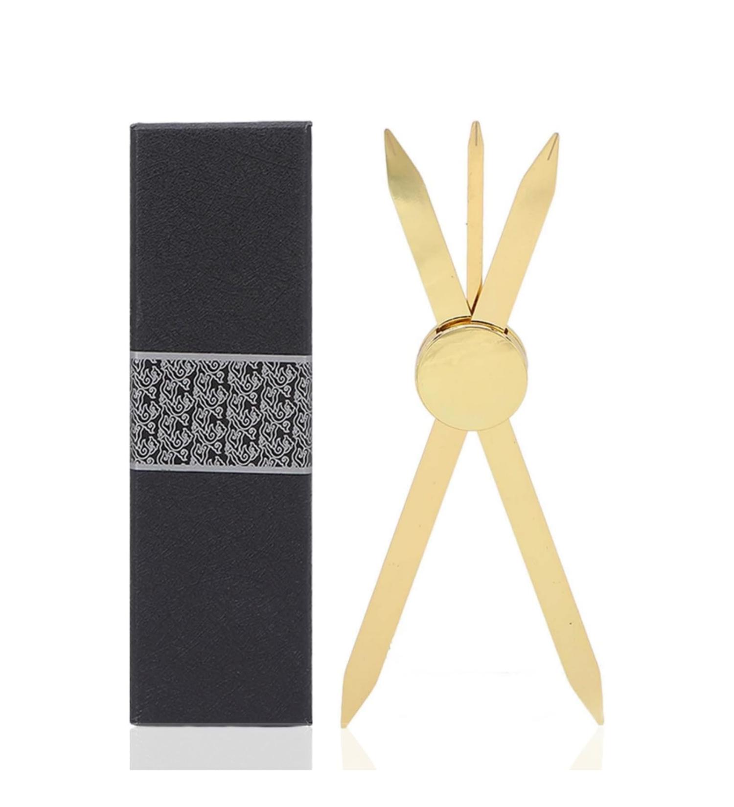 Adjustable Eyebrow Ruler - Accurate Positioning Stainless Steel Brow Measuring Tool | Gold Design | Perfect for Precision Grooming - Buy Online on GoSupps.com