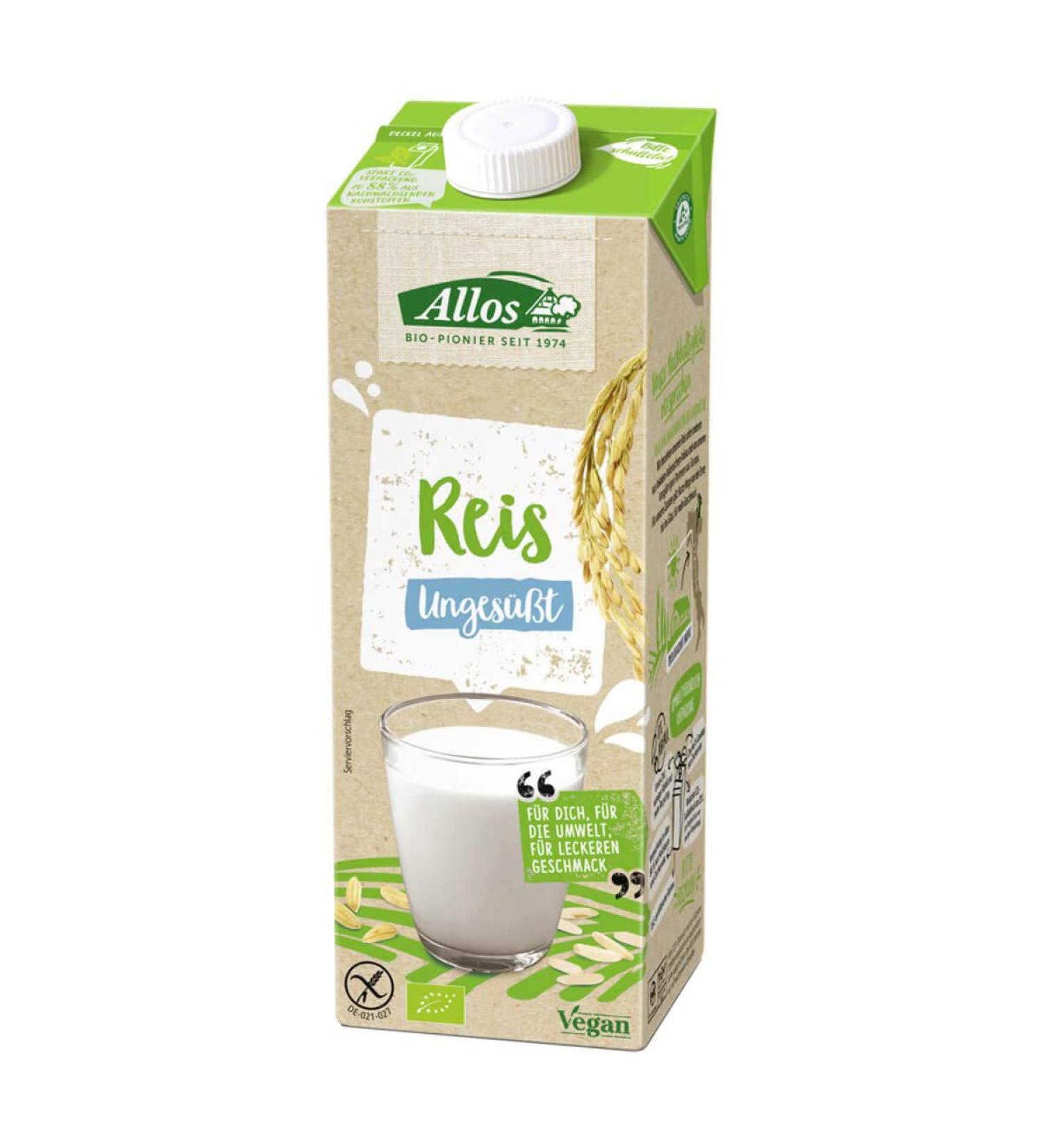 Allos - Rice Drink natural - 1 l - pack of 12