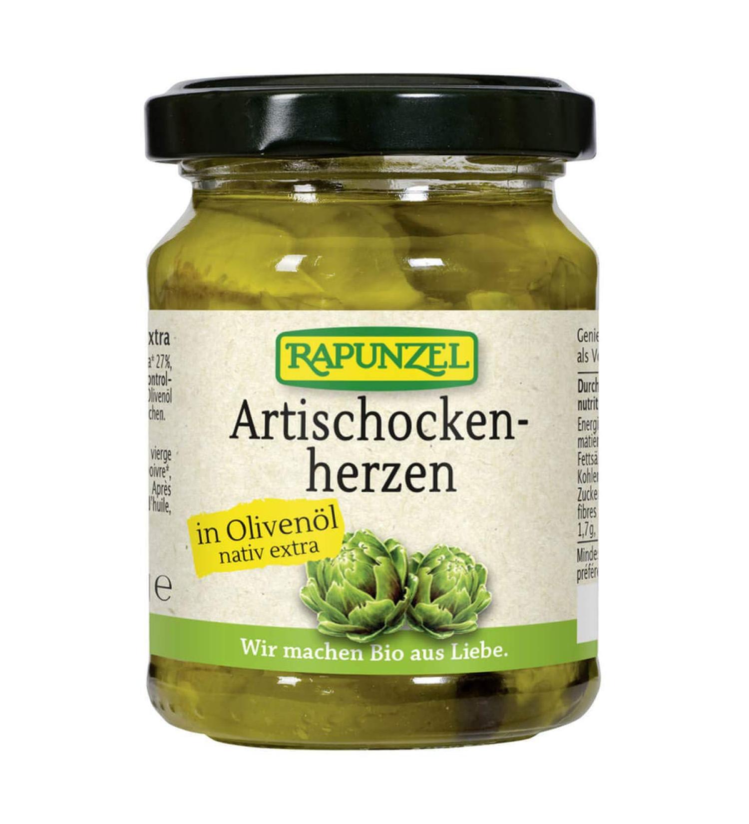 Rapunzel - Artichoke hearts in olive oil - 120 g - pack of 6