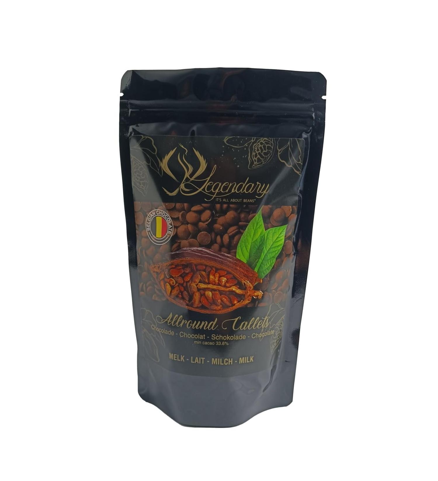 Legendary - it's all about beans married with Callebaut CALLETS BLANC OR 250 gr - Original pastilles Belgian chocolate drops with caramel for fondue fountains couverture drinking cocoa - Buy Online on GoSupps.com