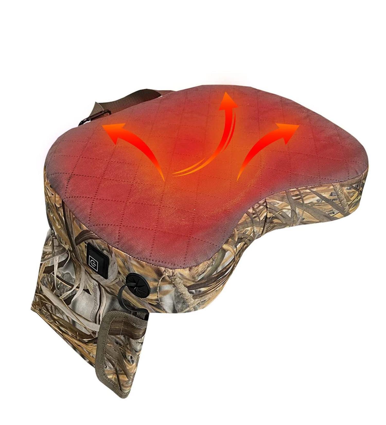 BRIUERG Heated Seat Cushions - Portable Reed Camouflage Stadium Seat Pads for Ultimate Comfort | Shop Internationally - Buy Online on GoSupps.com