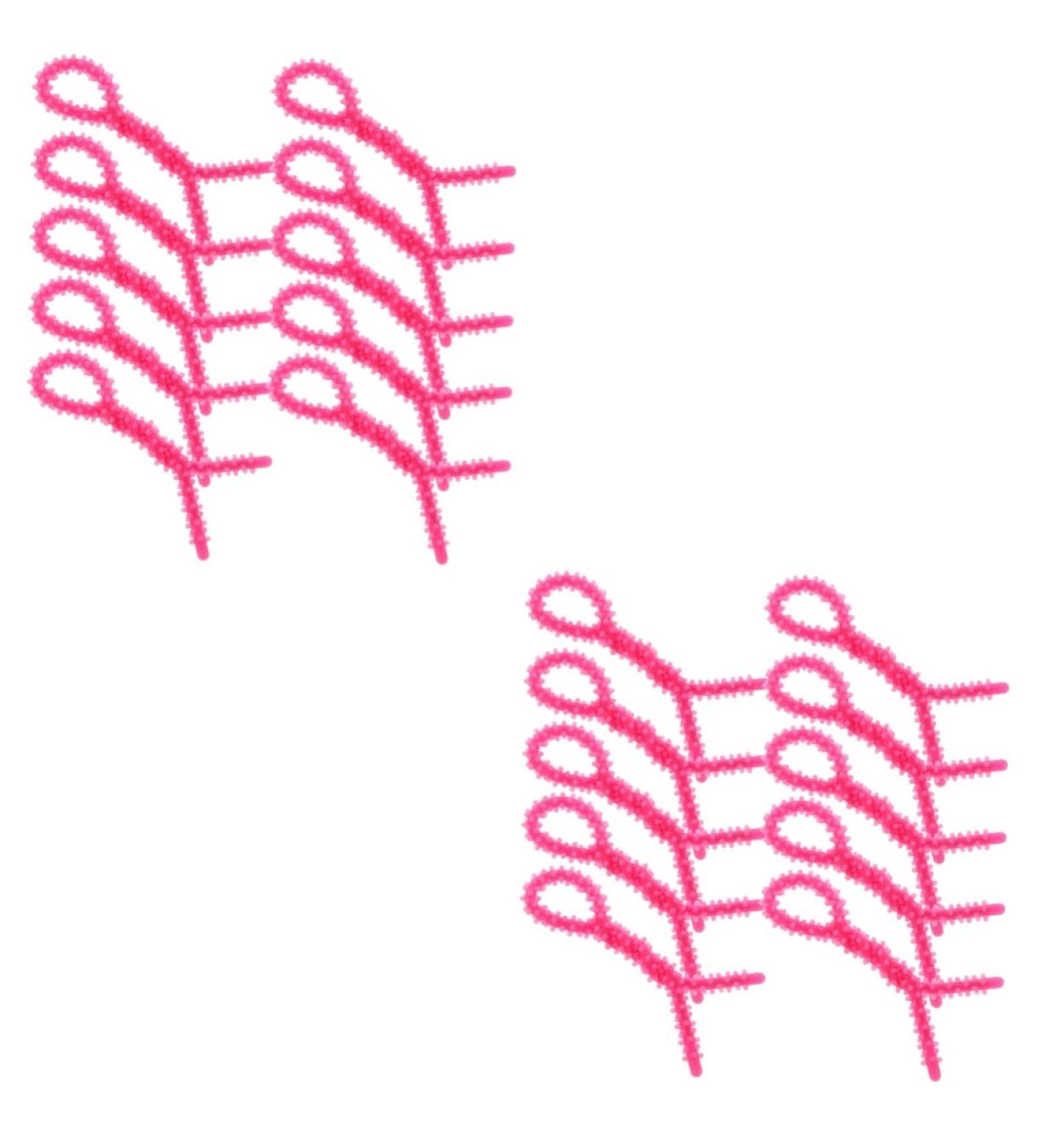 FOMIYES 20 Pcs Perm Tools Perm Rods Hair Curler Hair Spiral Hair Rod Barber Spiral Perm Rod 15.00X0.60X0.60CMx2pcs Rosyx2pcs - Buy Online on GoSupps.com