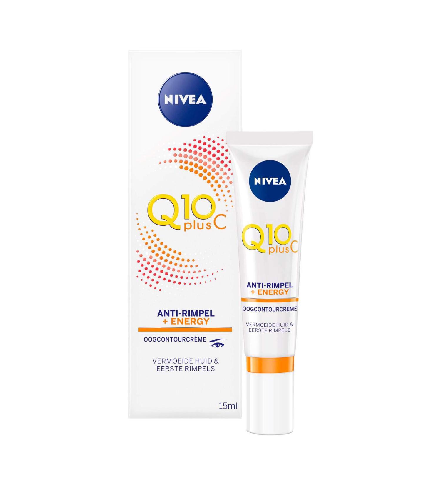 NIVEA Q10 Plus Anti-Wrinkle + C Energizing Eye Cream - 15 ml | Revitalize Eyes Reduce Wrinkles - Buy Internationally - Buy Online on GoSupps.com