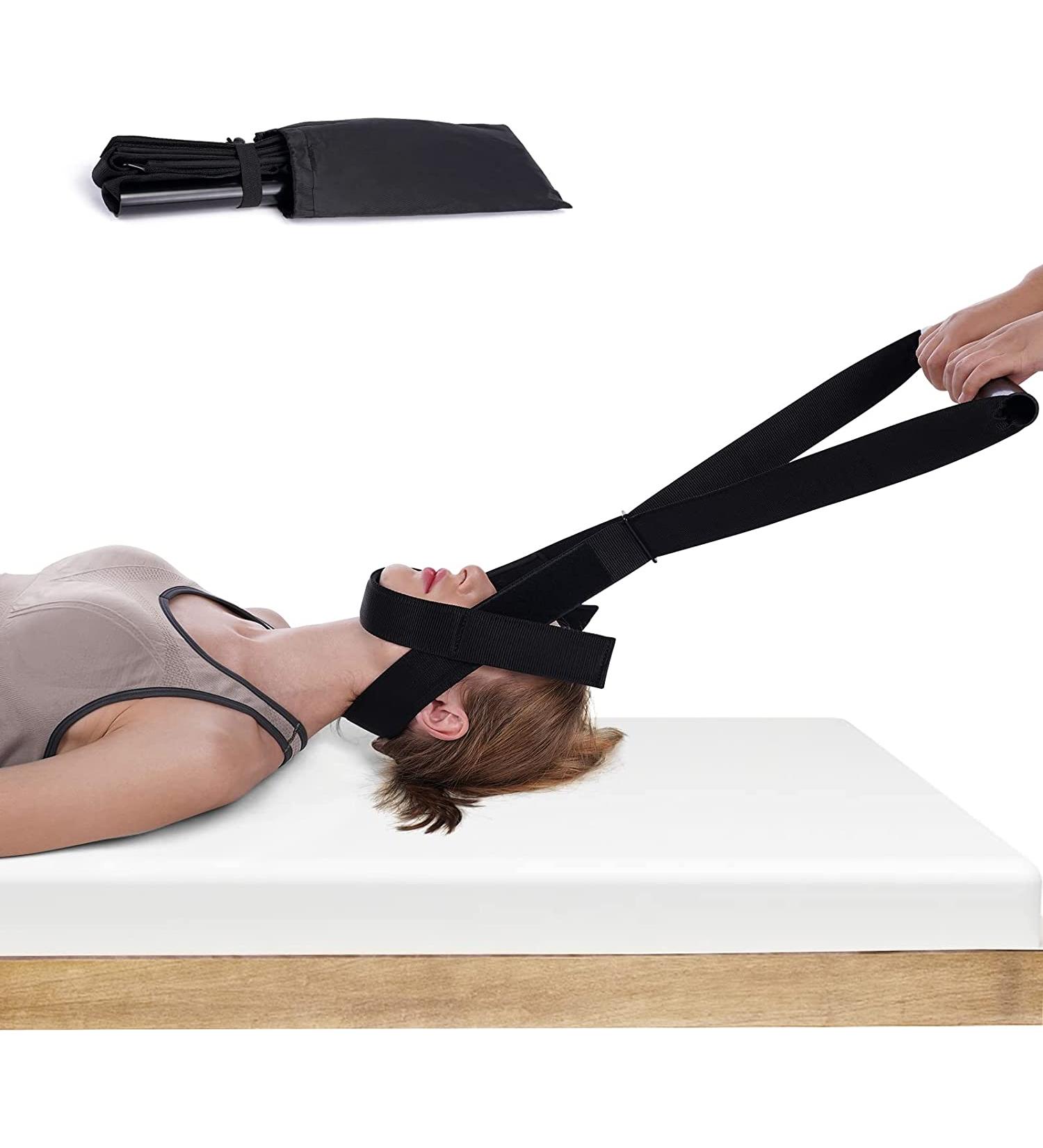 Chiropractic Decompression Traction Tool with Chin Strap for Neck Pain Relief - Buy Online on GoSupps.com