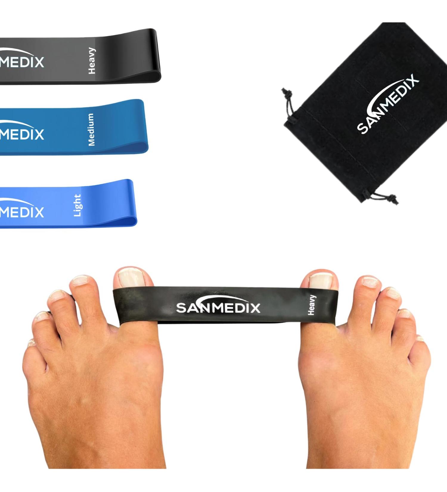 SanMedix Hallux Valgus Toe Spreader Training Band - Pain Relief Correction Set for Women & Men - Buy Online on GoSupps.com