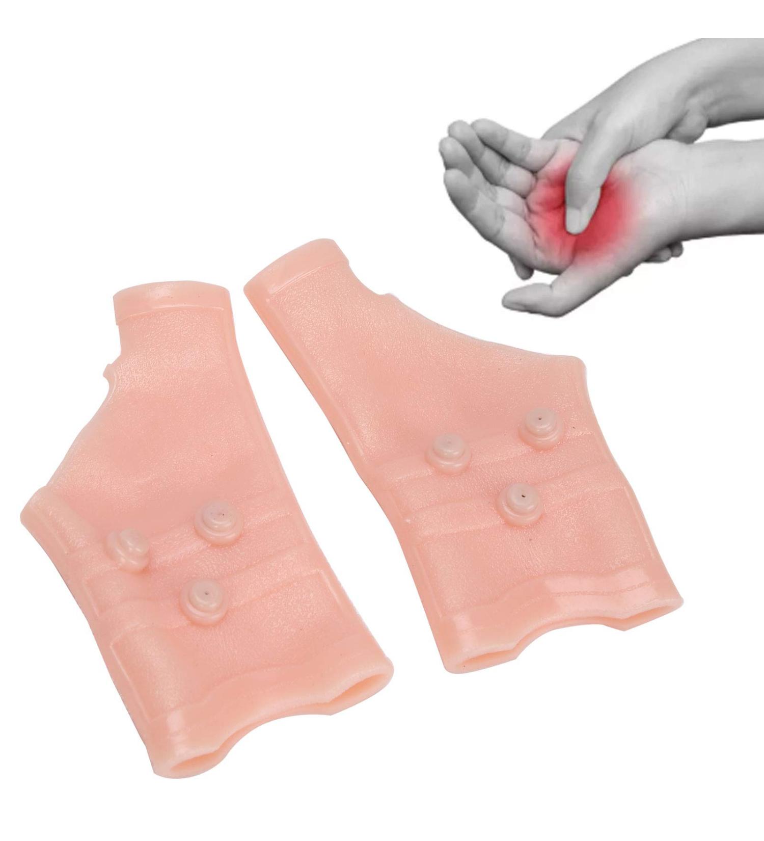 Thumb Wrist Support Brace - 2 Pcs Gel Magnetic Compression Sleeve for Pain Relief Waterproof Hand Gloves for Sprained Joints - Buy Online on GoSupps.com