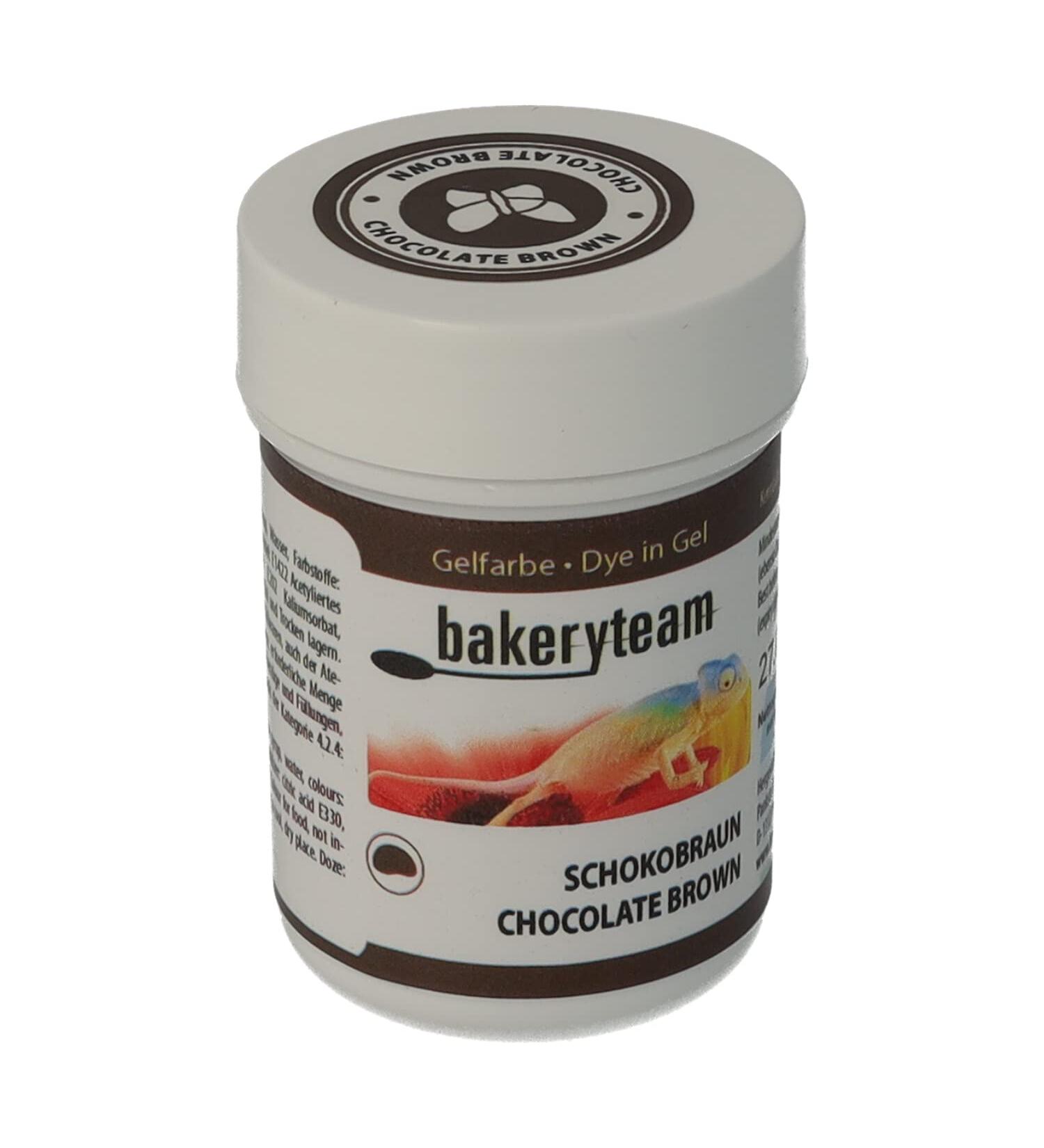 bakeryteam Food Coloring Icing Color Gel Color Chocolate Brown 35g
