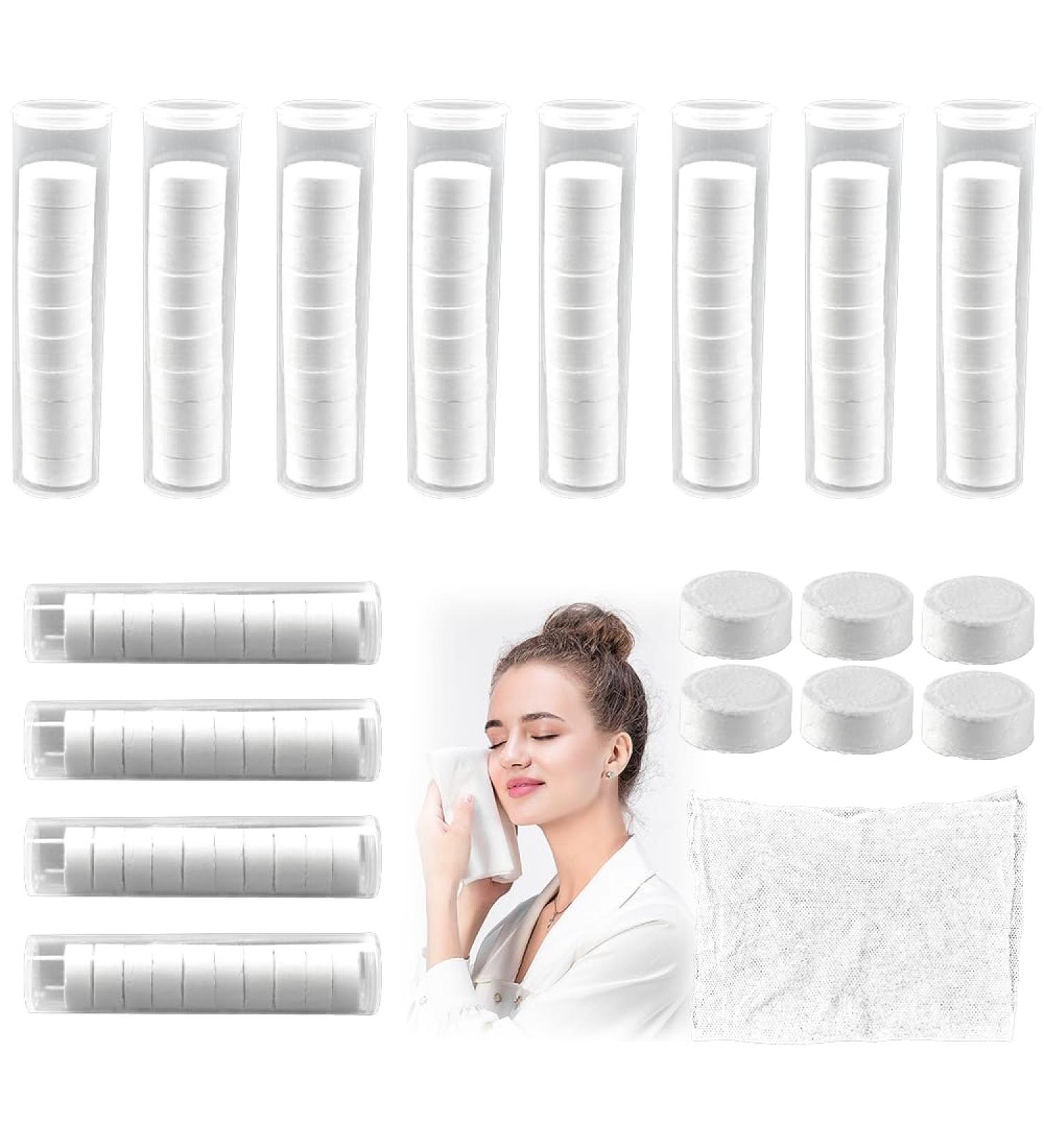 120 Compressed Towel Tablets - Mini Disposable Towels for Travel Sports & More | DtyGuixe - Buy Online on GoSupps.com