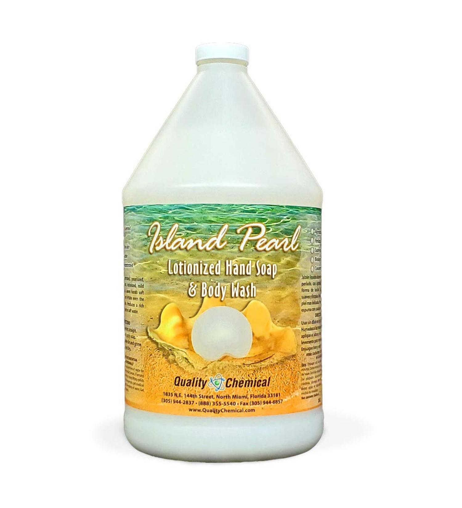 Quality Chemical Island Pearl Antibacterial Hand Soap Refill - 128 oz Lotionized Hand Soap for All Skin Types - Ships Internationally - Buy Online on GoSupps.com