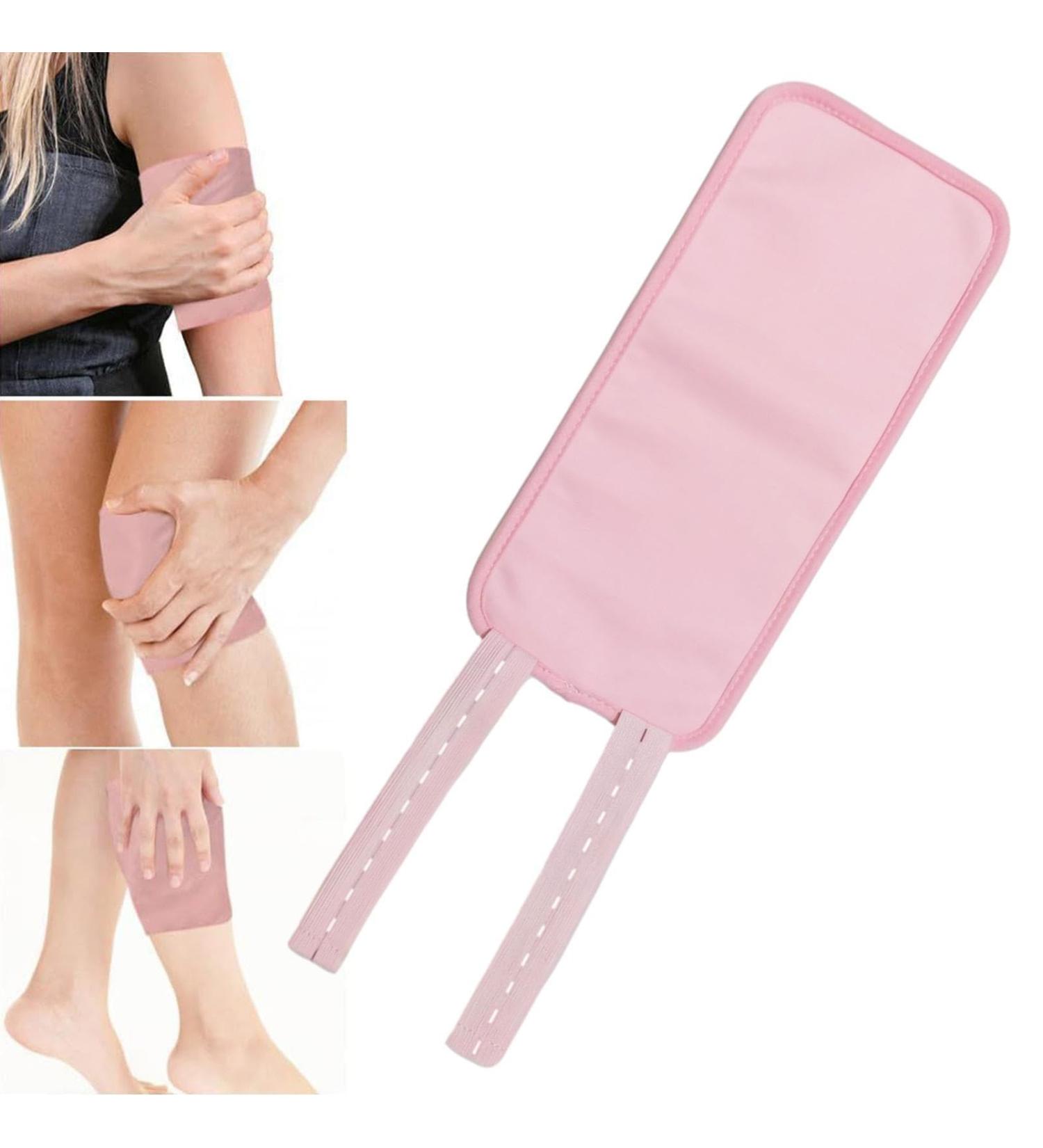 Reusable Castor Oil Packs - Essential Oil Compression for Knee & Leg Relief - Anulely Pink - Buy Online on GoSupps.com