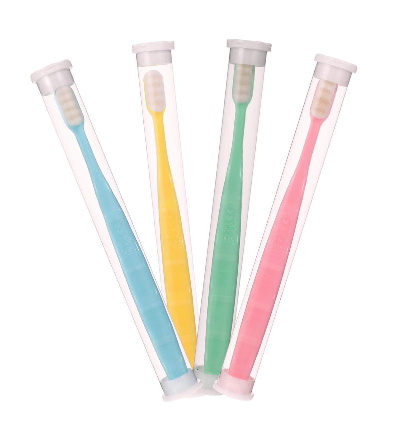 Ipetboom 4-Piece Wangan Hair Toothbrush Set | Travel & Sensitive Care Oral Tool | Premium Bristle Toothbrush Made in South Korea - Buy Online on GoSupps.com