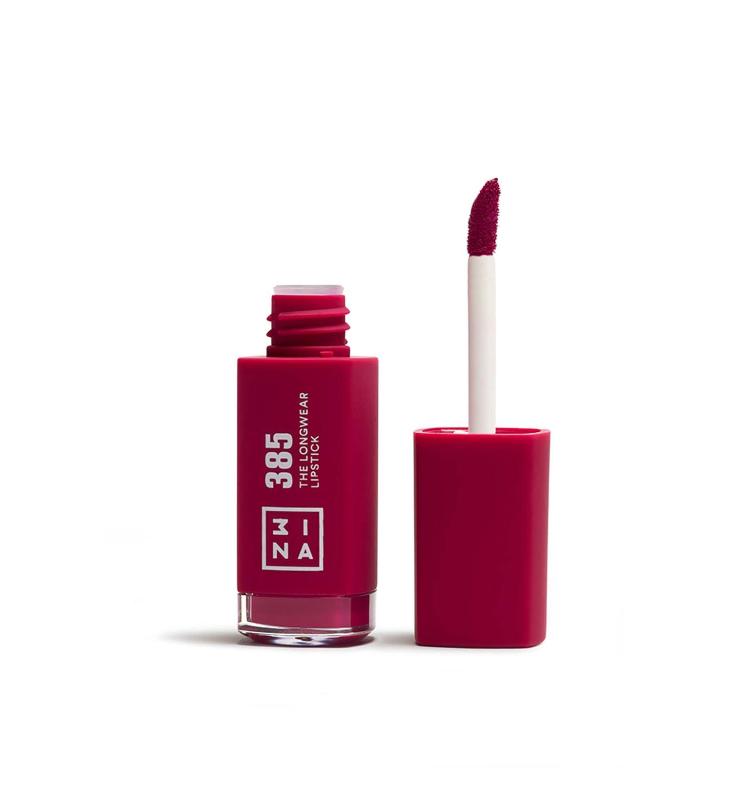 3ina Makeup Longwear Lipstick 385 - Burgundy Matte Lipstick with Hyaluronic Acid | Long-Lasting High-Pigmented Vegan & Cruelty-Free Liquid Lipstick - Shop Now! - Buy Online on GoSupps.com