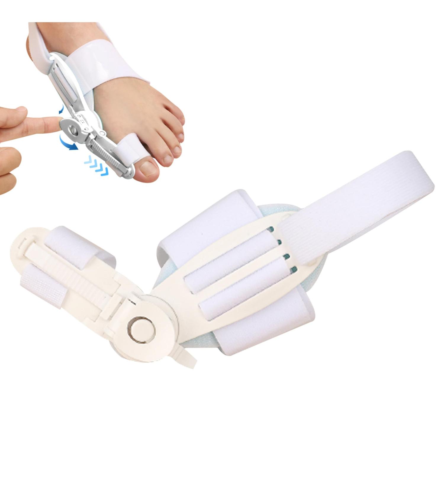 Bunion Corrector & Toe Straightener | Adjustable Bunion Splints for Men & Women | Silicone Pad Support - 5.91 Inch White - Buy Online on GoSupps.com