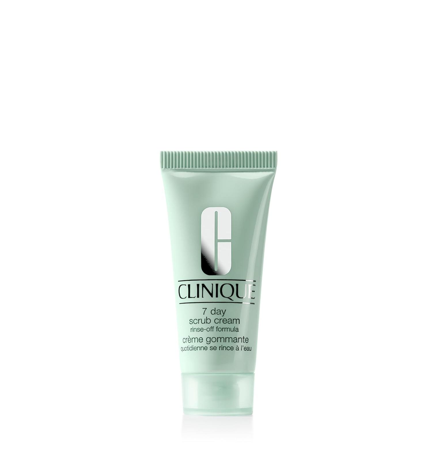 Clinique 7 Day Daily Gentle Face Exfoliator&Cleansing Lightweight Scrub Cream - For All Skin Types 3.4 Fl Oz - Buy Online on GoSupps.com