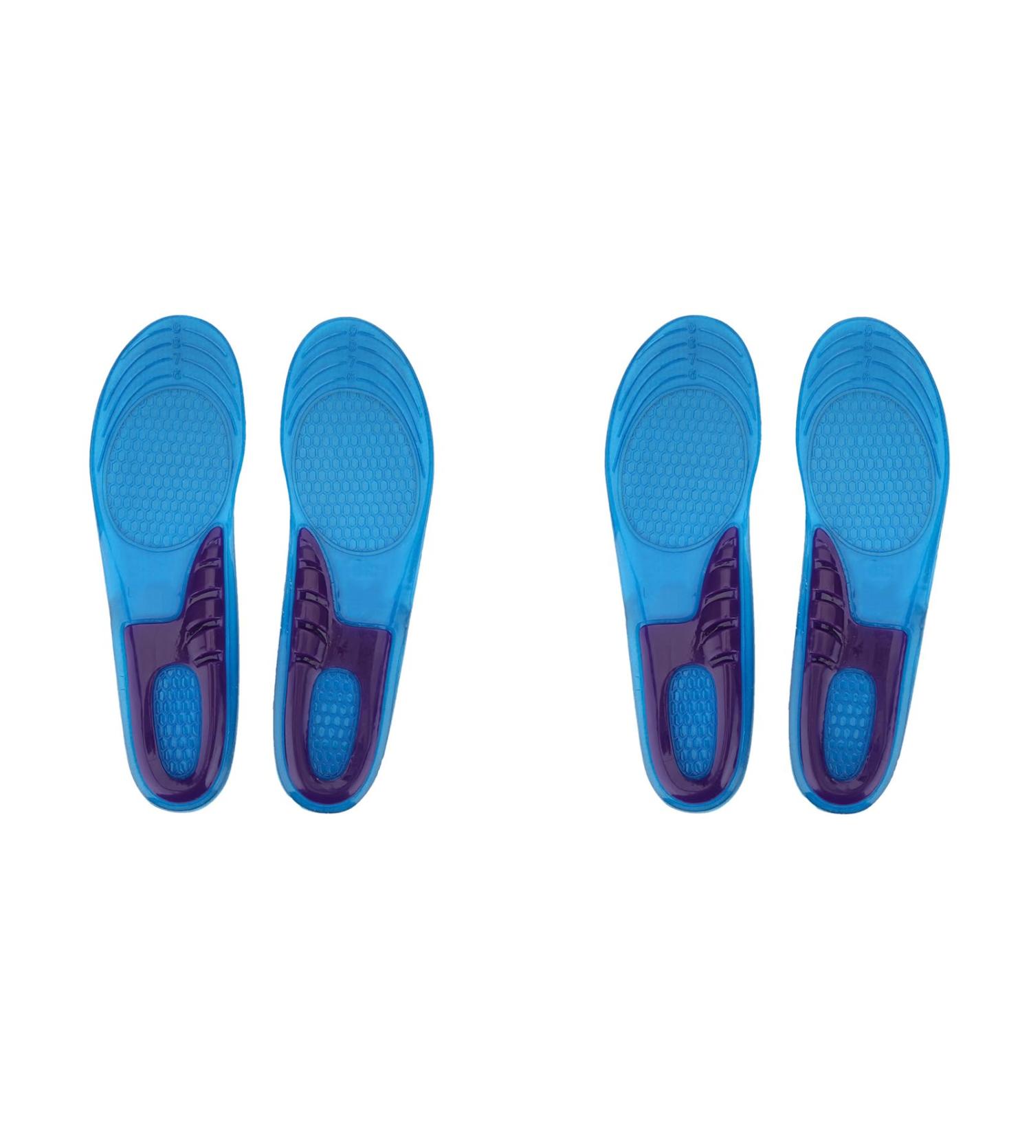 Shock Absorption Shoe Insoles - 2 Pairs Silicone Sports Pads for Sneakers & Hiking Boots - Unisex Foot Protectors - Buy Online on GoSupps.com