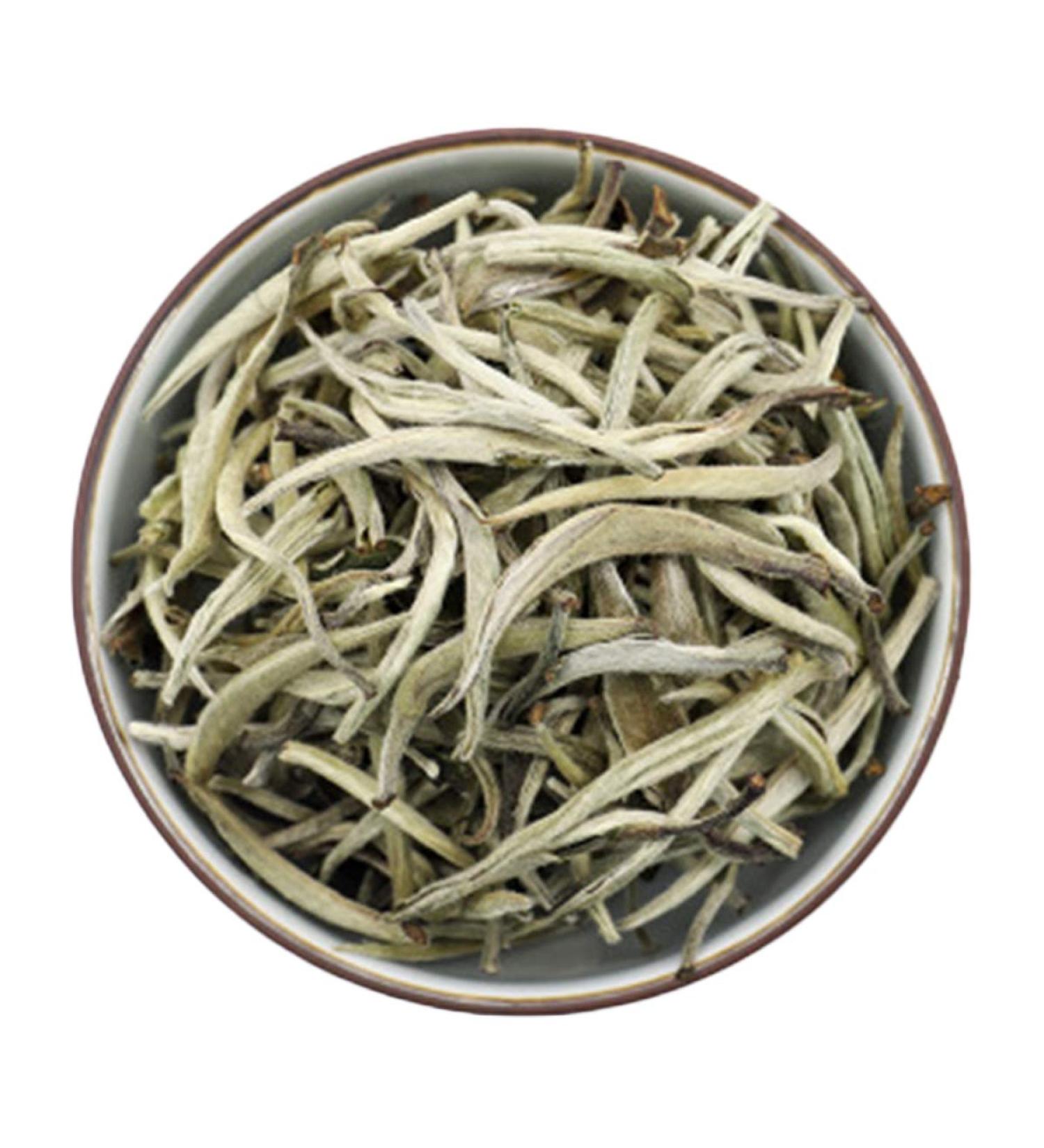 Buy Organic Bai Hao Yin Zhen Silver Needle White Loose Leaf Tea - 50g to 500g | Premium Herbal Tea for International Shipping - Buy Online on GoSupps.com