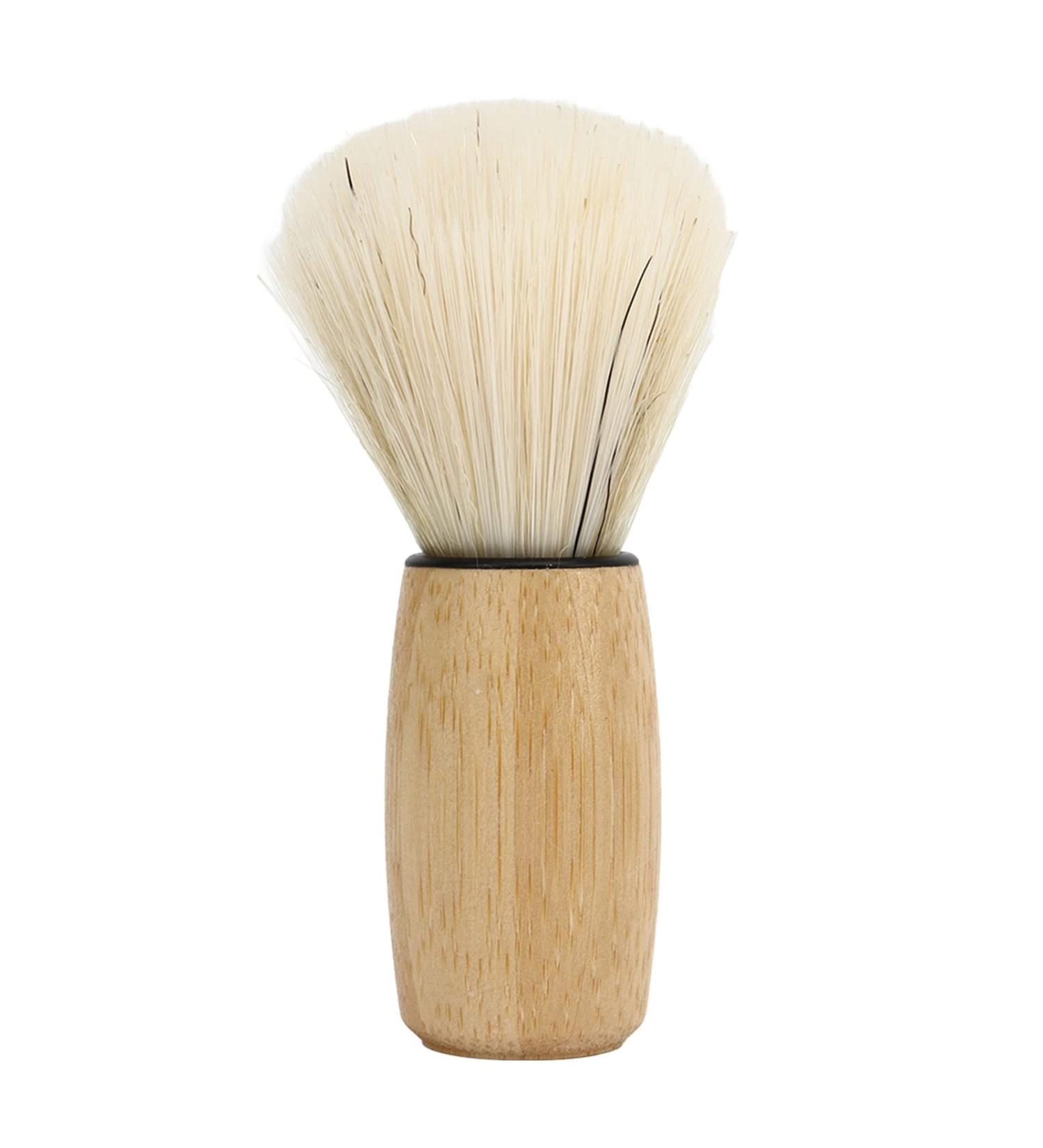 Ergonomic Wooden Handle Razor Brush for Men - Premium Shaving Foam Brush for Soft Hair - Essential Face Care Tool for Home & Salon - Buy Online on GoSupps.com