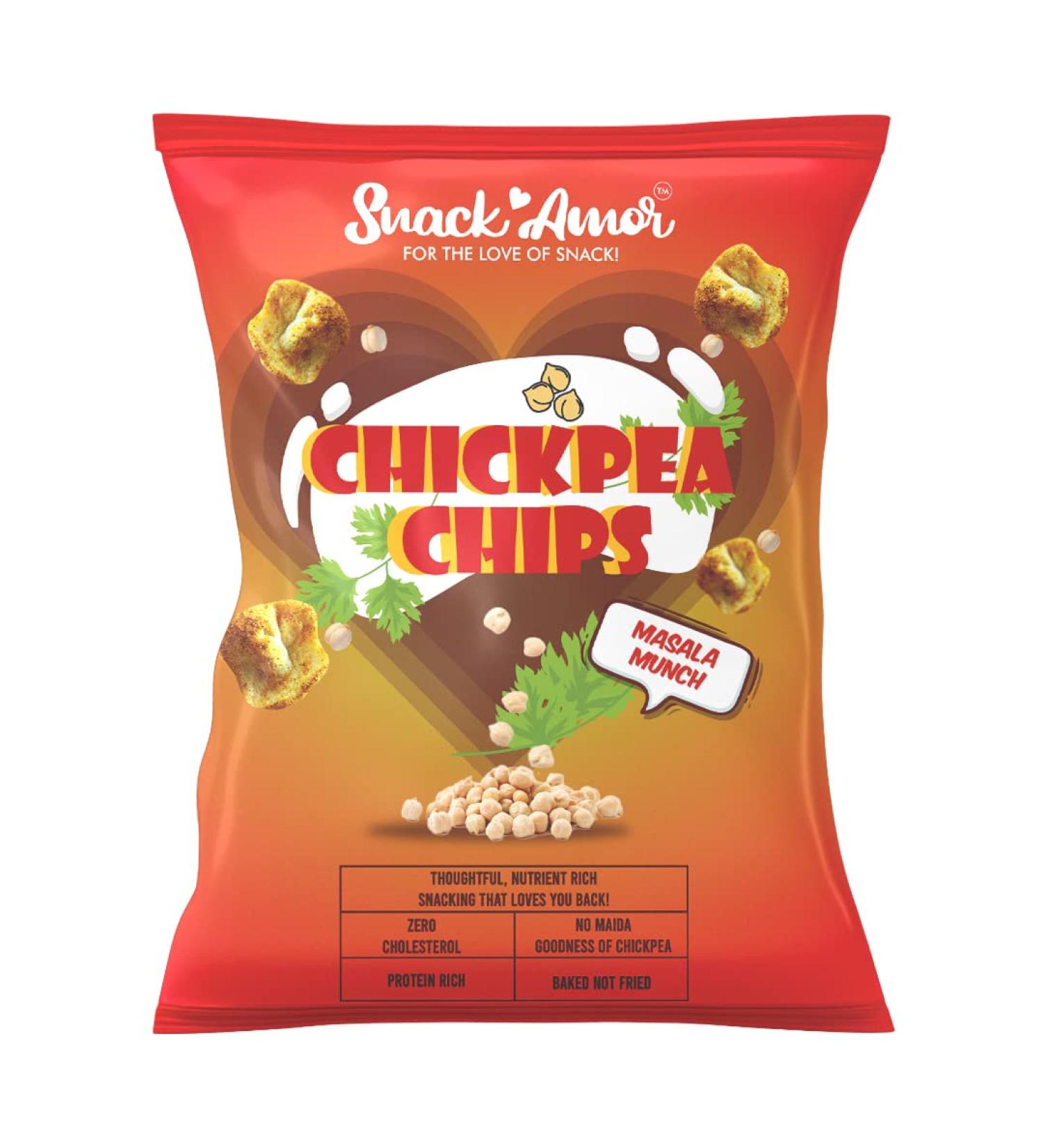 SnackAmor Chickpeas Chips 26gm - Buy Online on GoSupps.com
