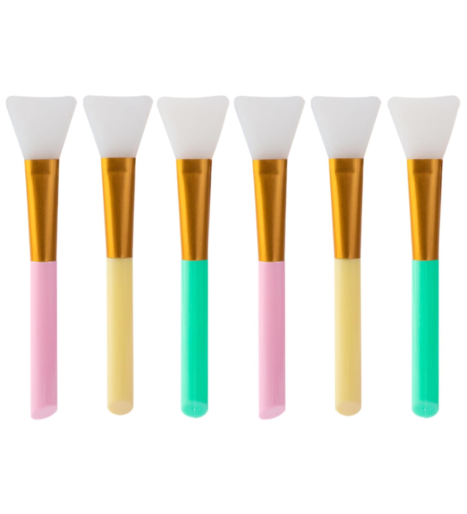 Silicone Face Mask Brush Set - 6 Flexible Applicators for Clay Masks Facials & Body Butters - Soft Beauty Tools for Perfect Application - Buy Online on GoSupps.com