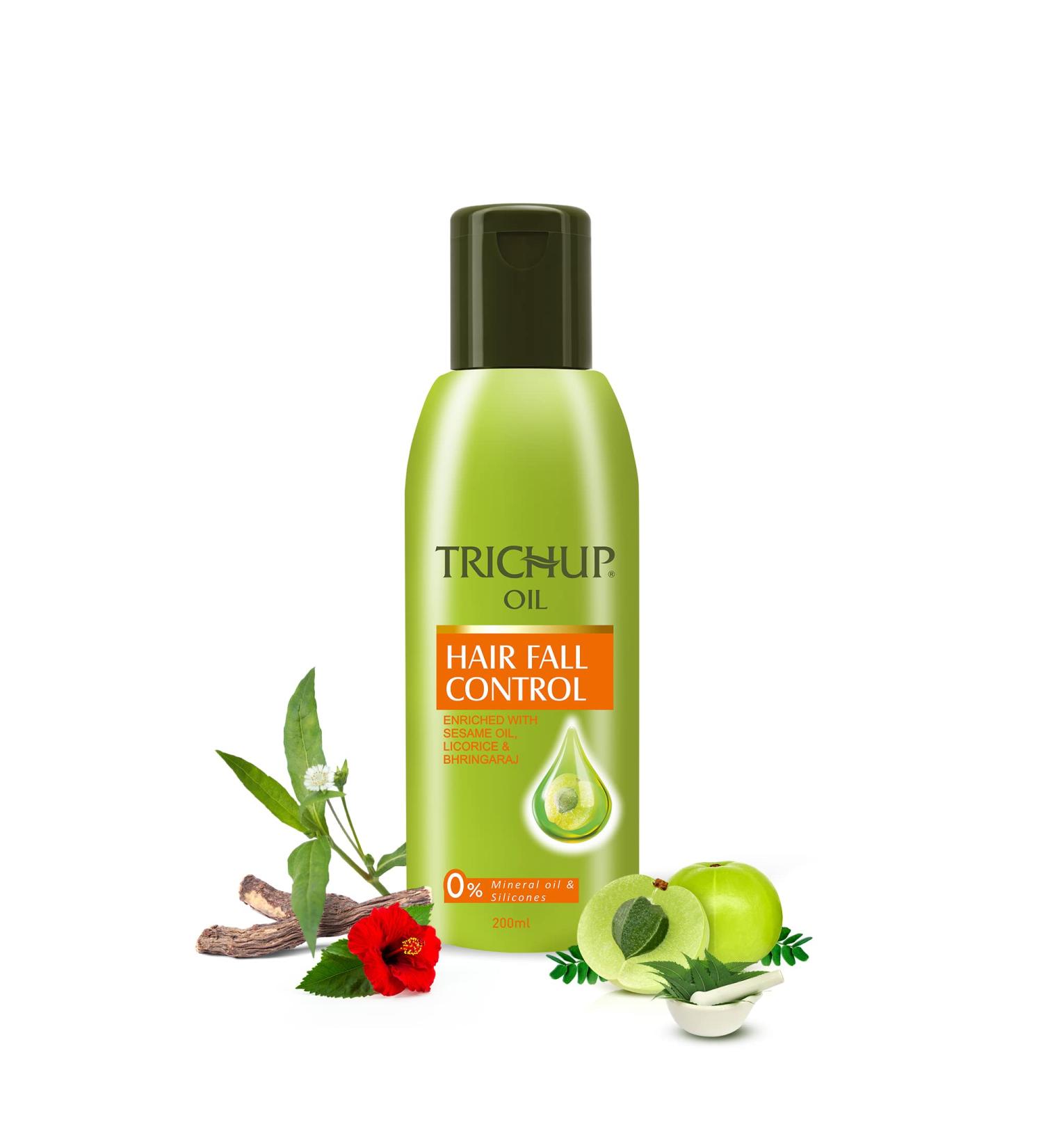 Trichup Hair Fall Control Herbal Hair Oil 200ml: Prevent Hair Loss Naturally - Buy Online on GoSupps.com