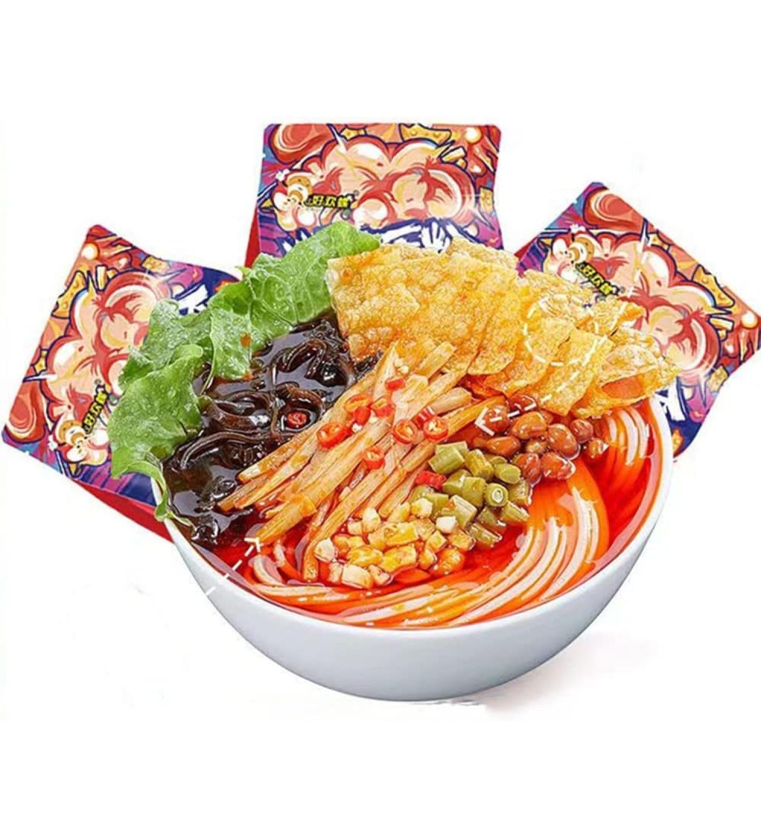 HaoHuanLuo Guangxi Liuzhou Snail Powder 3 Packs Chinese Snacks - Buy Online on GoSupps.com