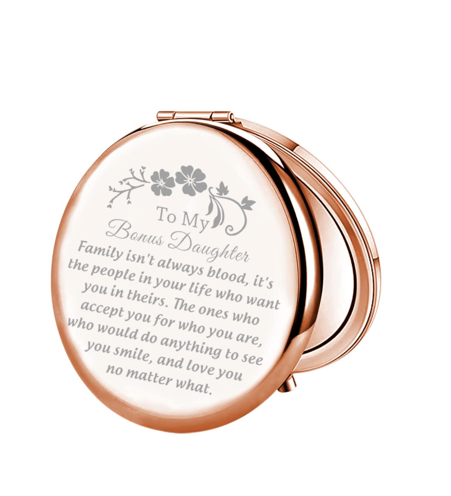 WSNANG Bonus Daughter Compact Pocket Mirror - Adoption & Step Daughter Gift - Buy Online on GoSupps.com