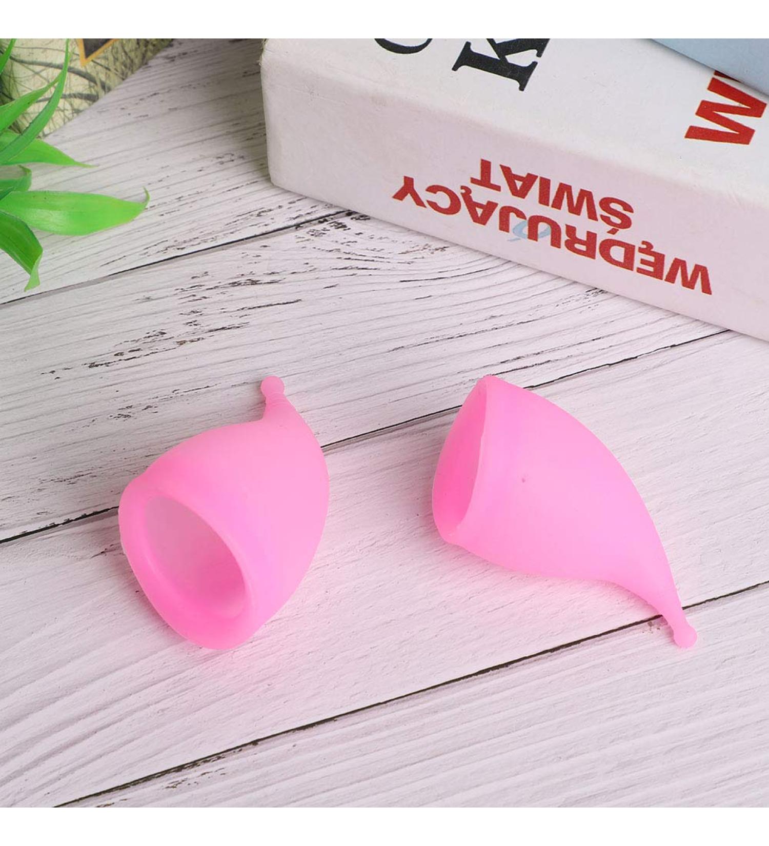 Lady Cup: Reusable Silicone Menstrual Cup for Women - Safe & Eco-Friendly (Pink Large & Small) - Buy Online on GoSupps.com