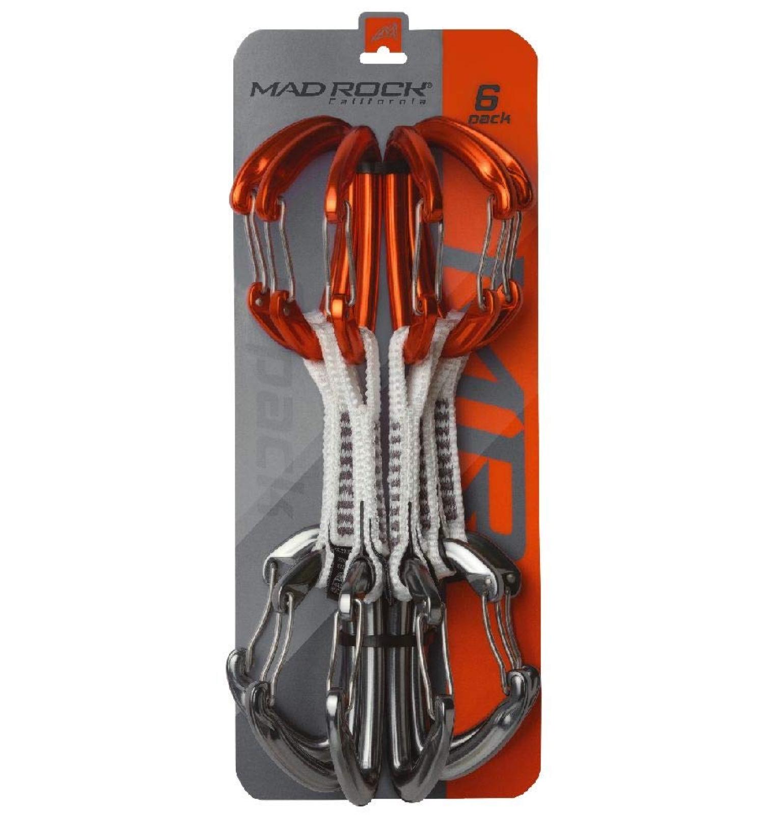 Mad Rock Concorde Quickdraw Set Orange / Silver 6 Pack
