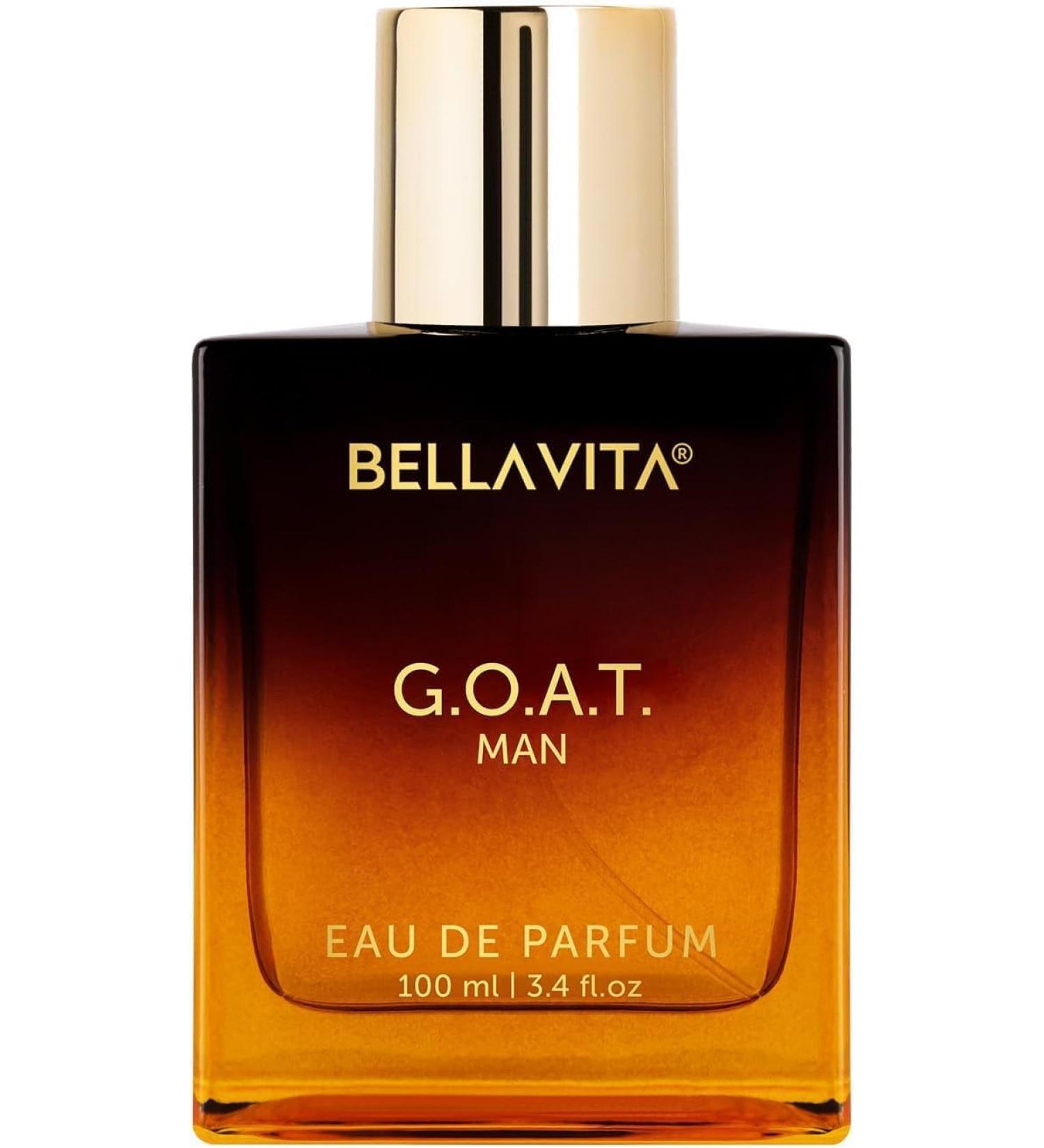 Be'lla Vita G.O.A.T. Men's Eau De Parfum (3.4 fl. oz.) | Perfume for Men with Bergamot Lavender & Patchouli | Woody & Oriental | Refreshing: Ideal for Sports & Gym| Long-Lasting & Cruelty-Free - Buy Online on GoSupps.com