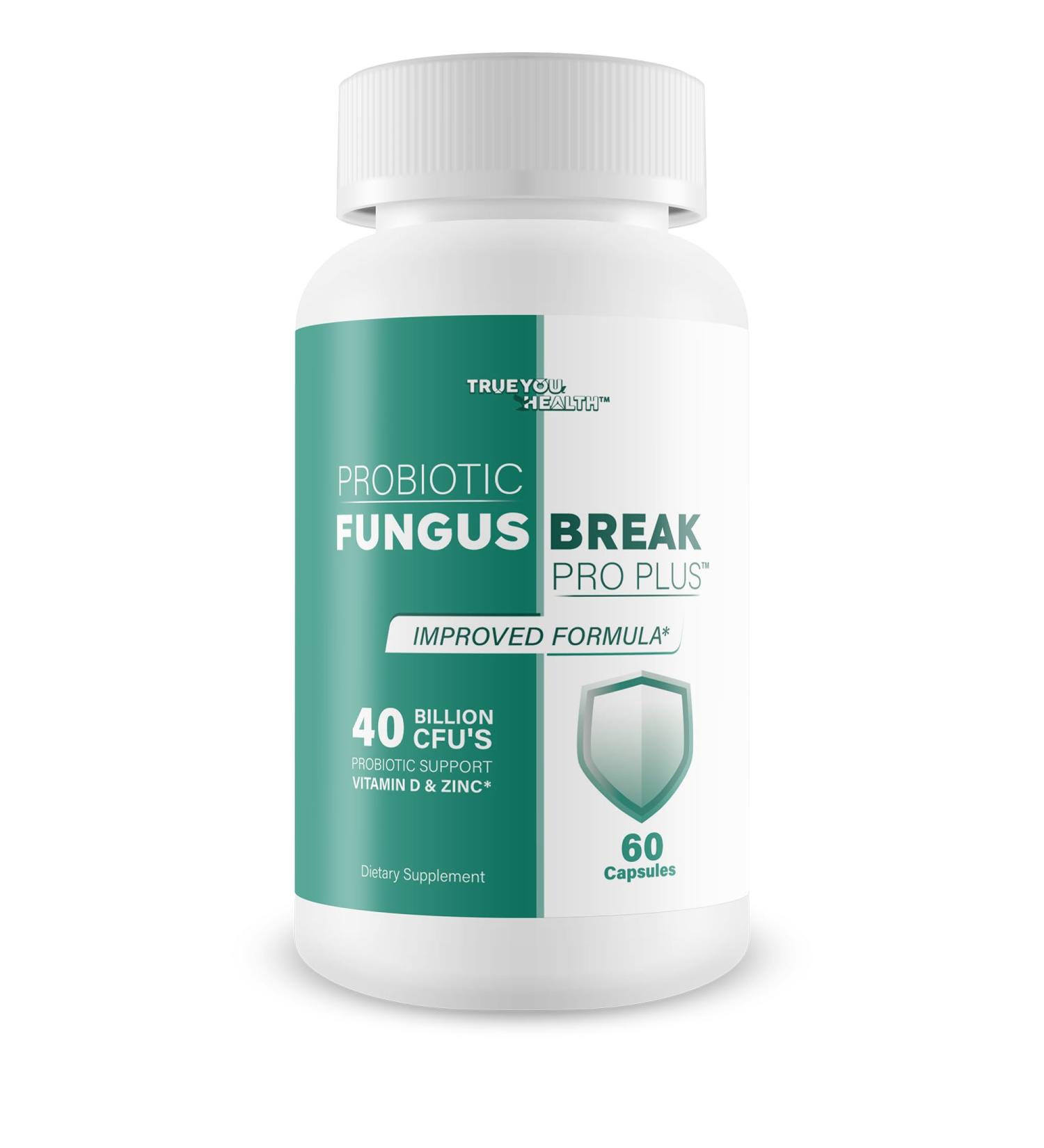 Probiotic Fungus Break Pro Plus - Improved Formula - Our Best Nail Fungus Probiotics For Nail Fungus Care - Best Nail Fungus Pills - Natural Nail Fungus Care Best Nail Fungus Treatment Probiotic Pills - Buy Online on GoSupps.com