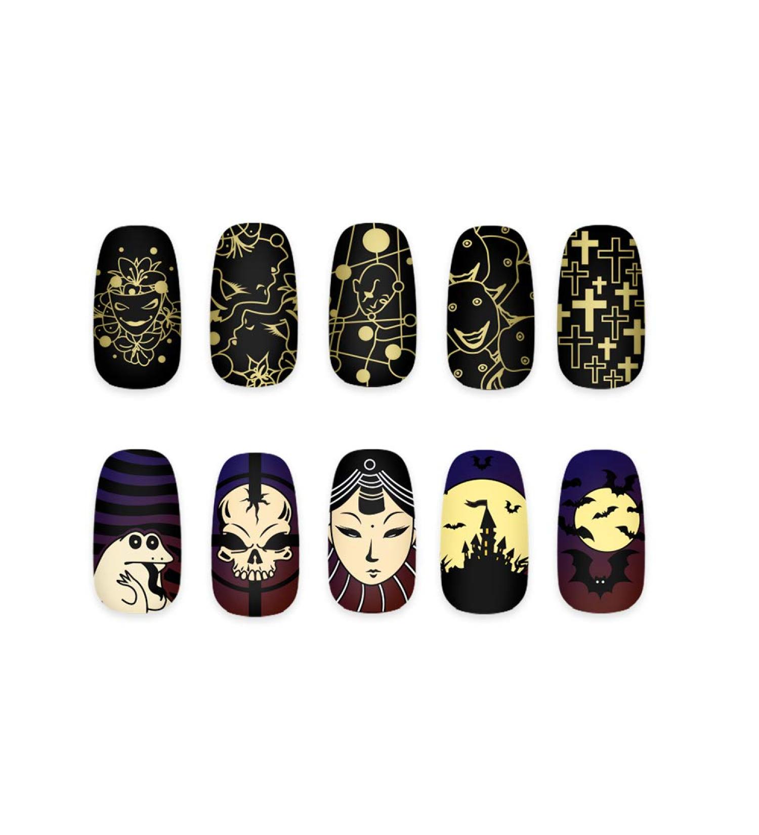 KADS Nail Art Stamping plate Nail Template Nail Art Design Tool Nail DIY Design Image Plate (FA054) - Buy Online on GoSupps.com