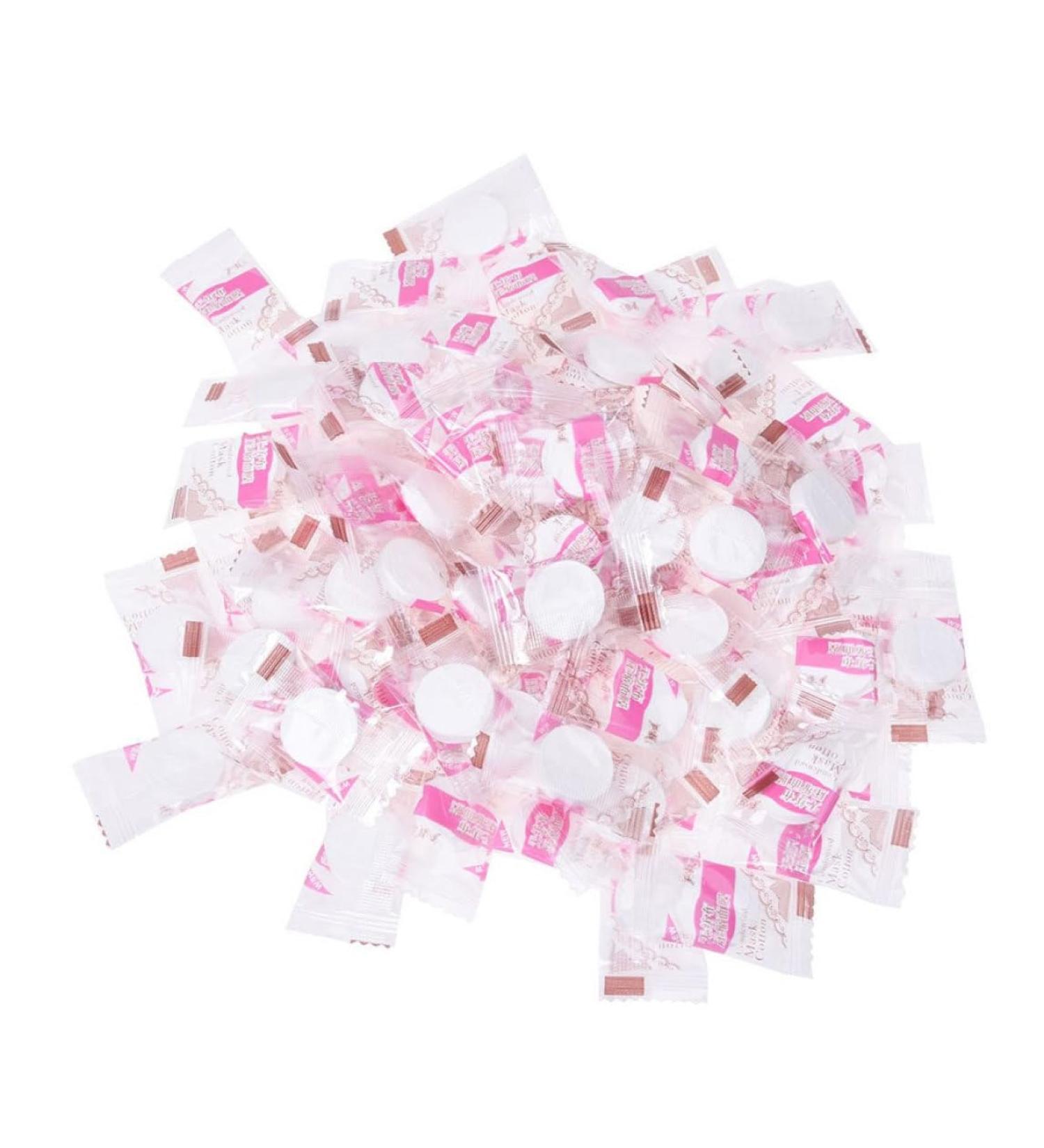 Buy 100Pcs Compressed Facial Mask Sheets - Portable Non-Woven DIY Skin Care for Women - Ideal for Home Use - Buy Online on GoSupps.com