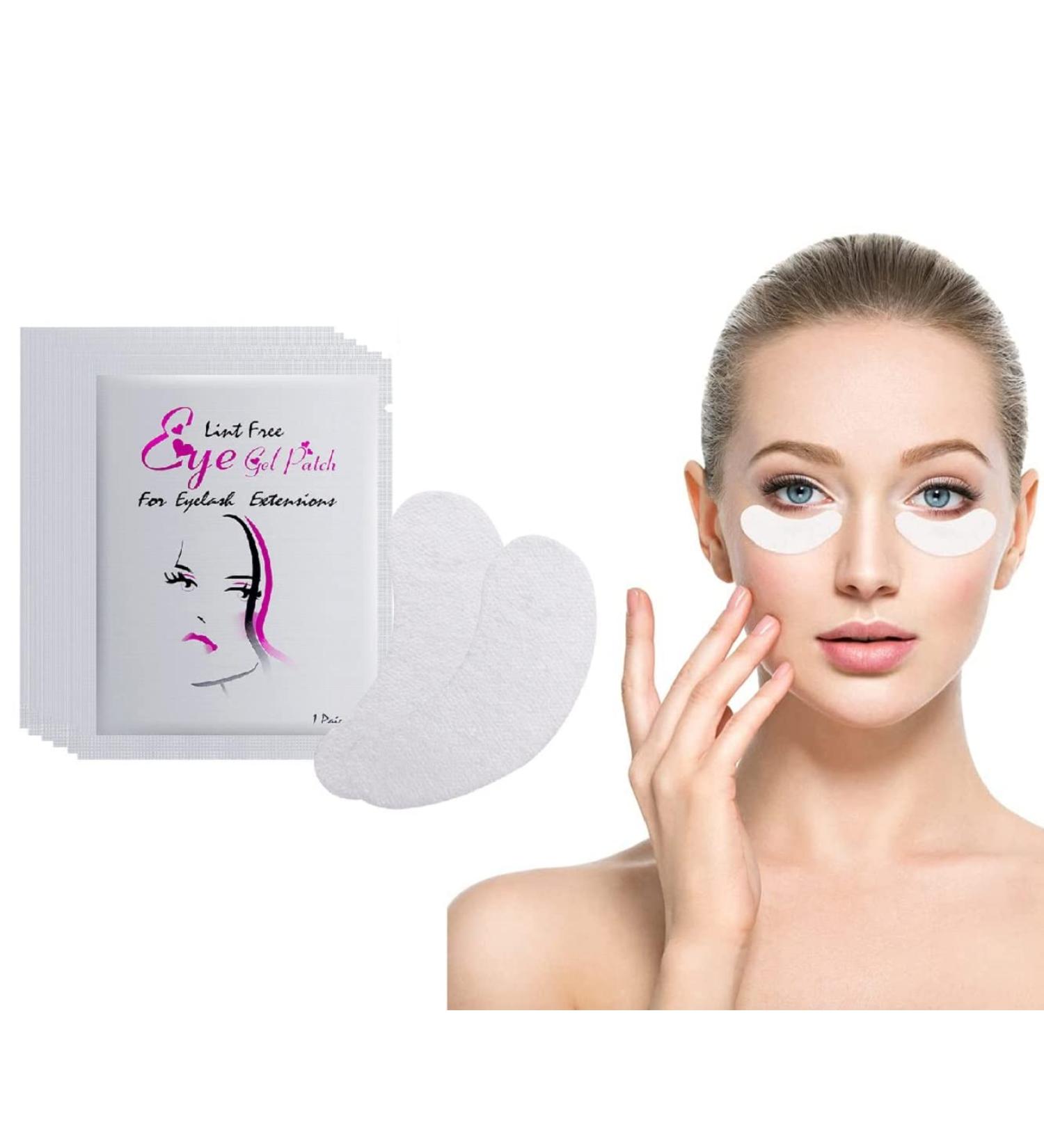 50 Pairs Under Eye Gel Pads Lint Free Skin Friendly Under Eye Patches Lash Pads for Eyelash Extension Treatment 1 count (Pack of 50) - Buy Online on GoSupps.com