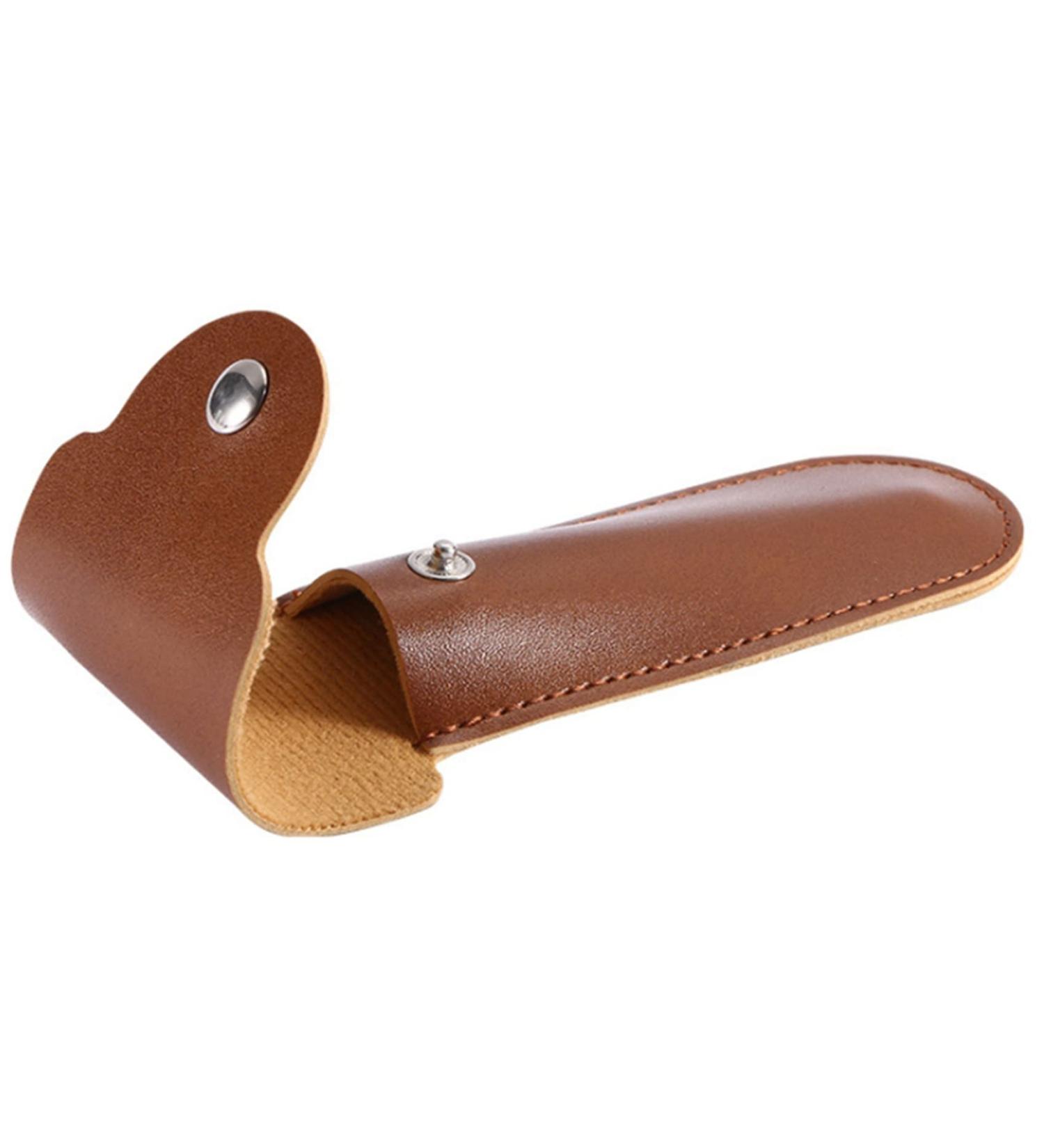 Vereen 2x Holder Manual Double Blade Razor Container - Premium PU Leather Travel Bag for Men - Buy Online on GoSupps.com