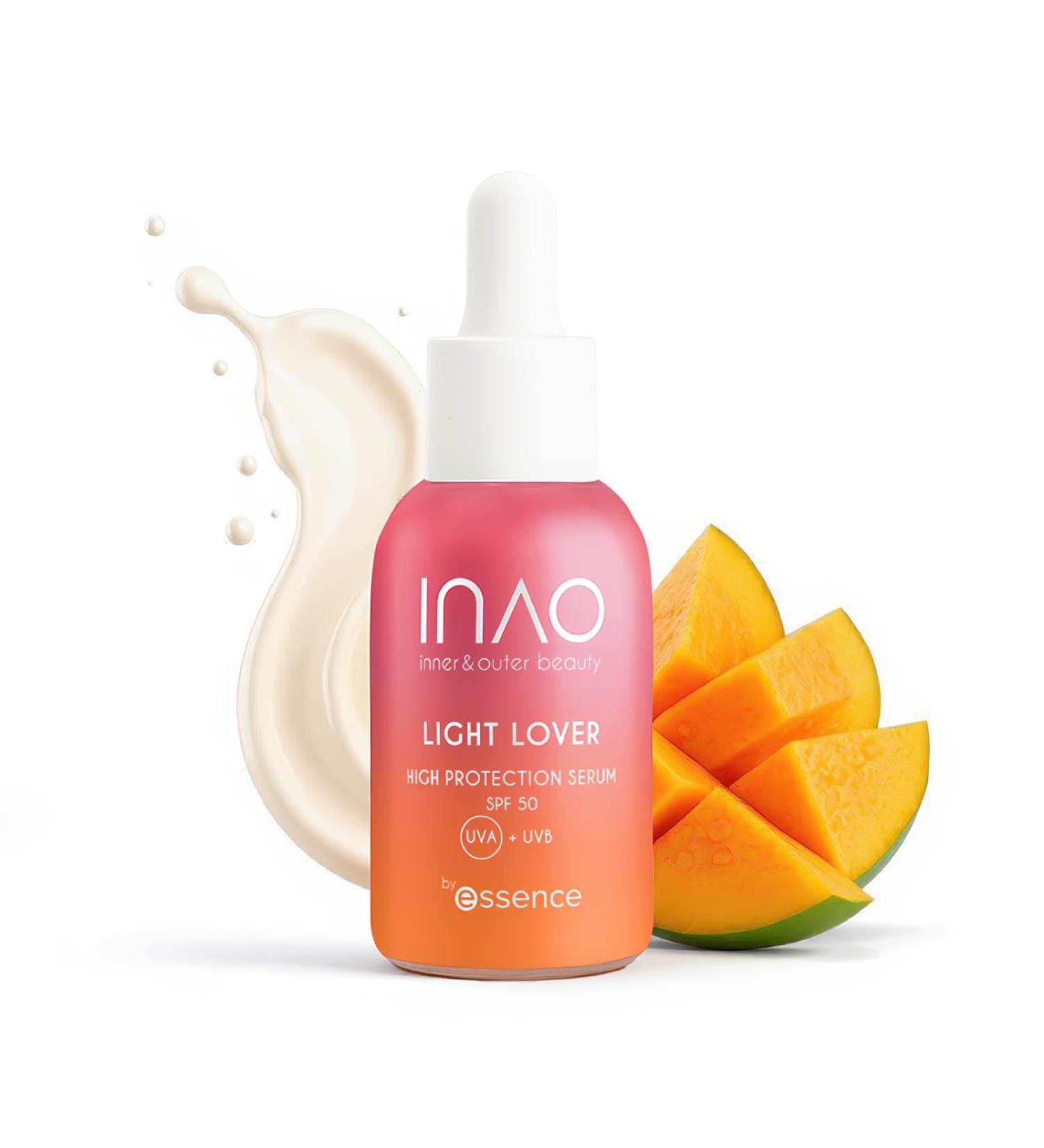 essence Essence INAO Beauty Serum for Inside and Out - High Protection SPF 50 by Essence - Face Serum - Yellow - Protective - Vegan - Oil-Free - UVA and UVB Filter + SPF 50 - Free - Buy Online on GoSupps.com